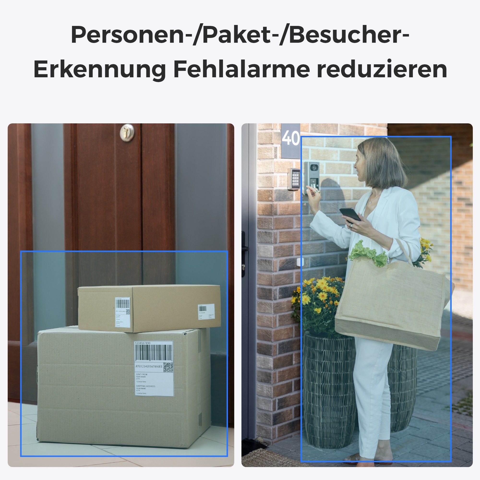 Reolink Video-Türsprechanlage »D340P«, Außenbereich-Innenbereich, Personen-Erkennung