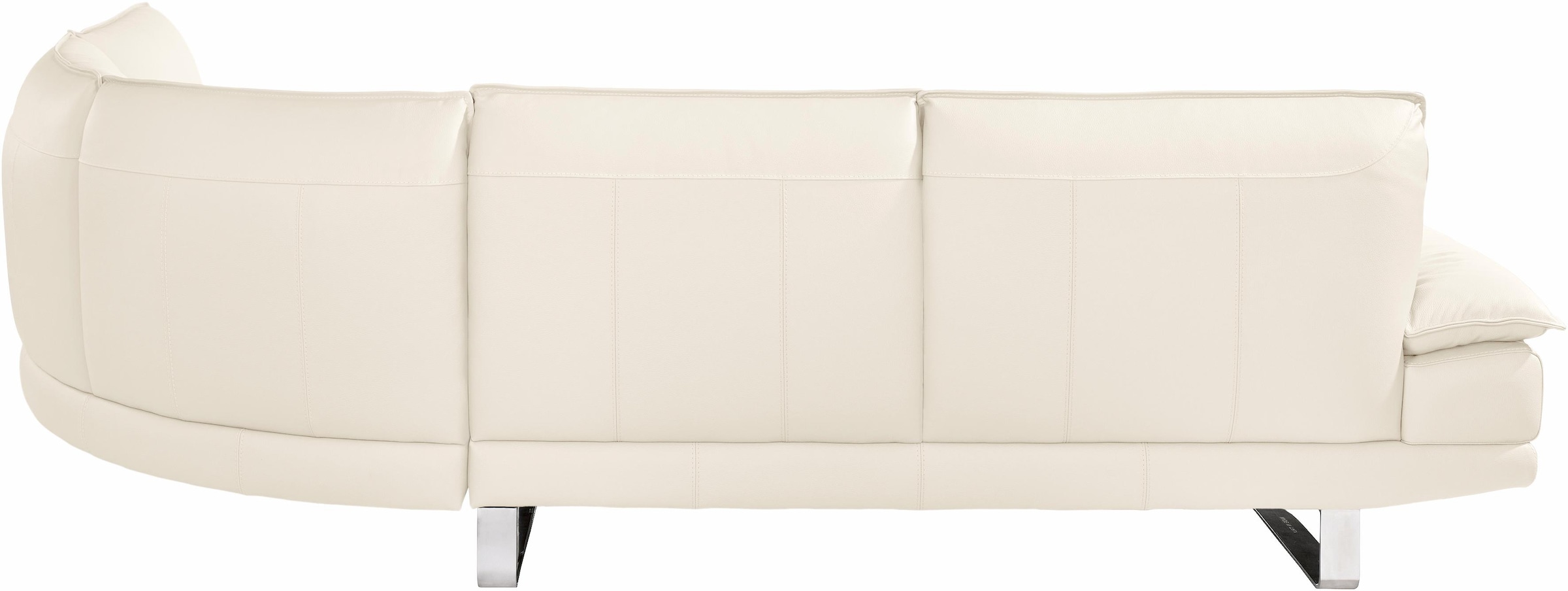 CALIA ITALIA Ecksofa »Dave, italienisches Designsofa mit erstklassigem Sitzkomfort, L-Form«, mit tollen Lederbezügen