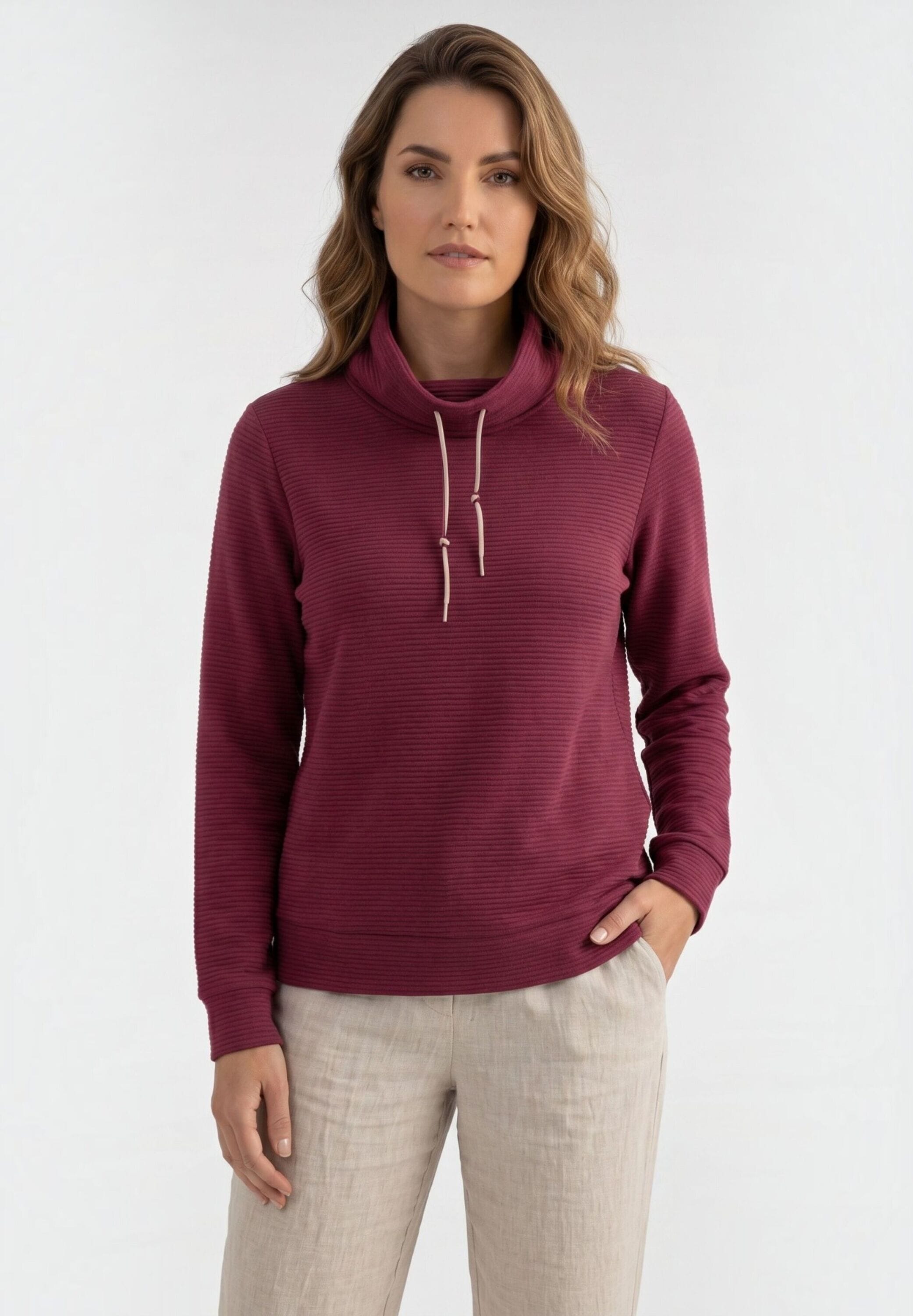 NAVIGAZIONE Kapuzensweatshirt »NAVIGAZIONE Sweatshirt«, modisch lockerer Stehkragen
