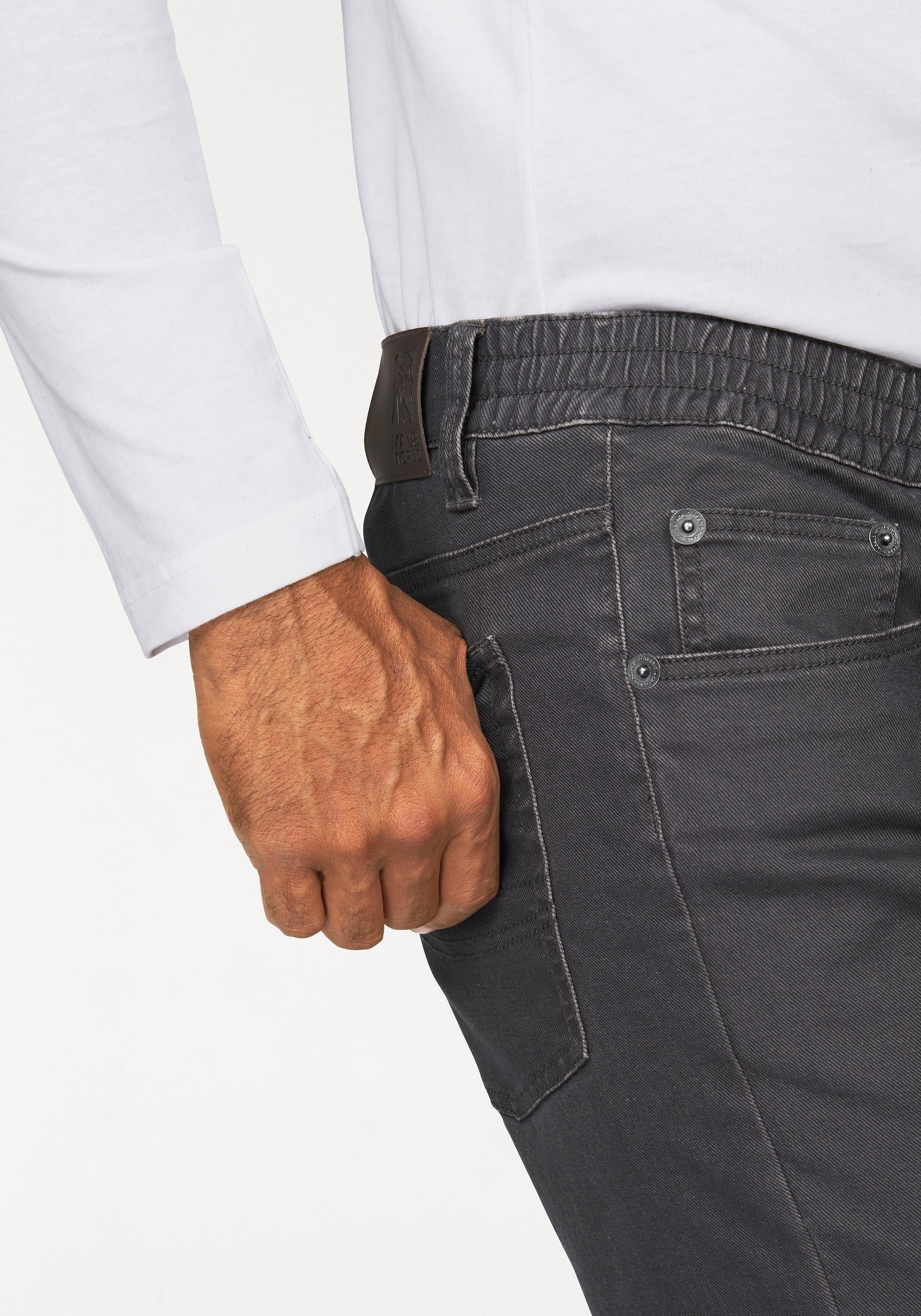 Man's World Dehnbund-Hose, Stretch - bequem mit seitlichem Gummizug