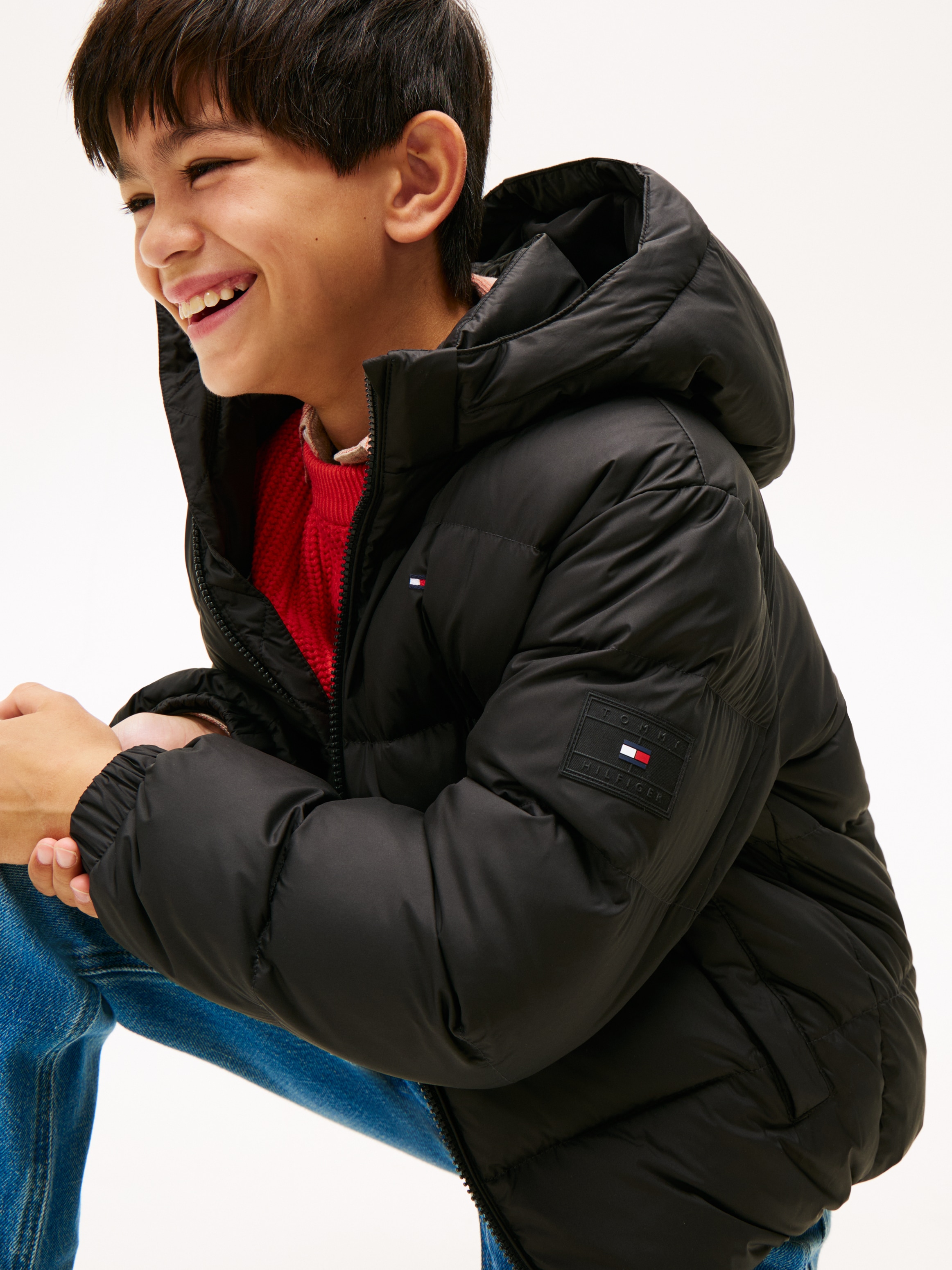 Tommy Hilfiger Steppjacke »ESSENTIAL DOWN JACKET« mit Kapuze Kinder bis 16 Jahre