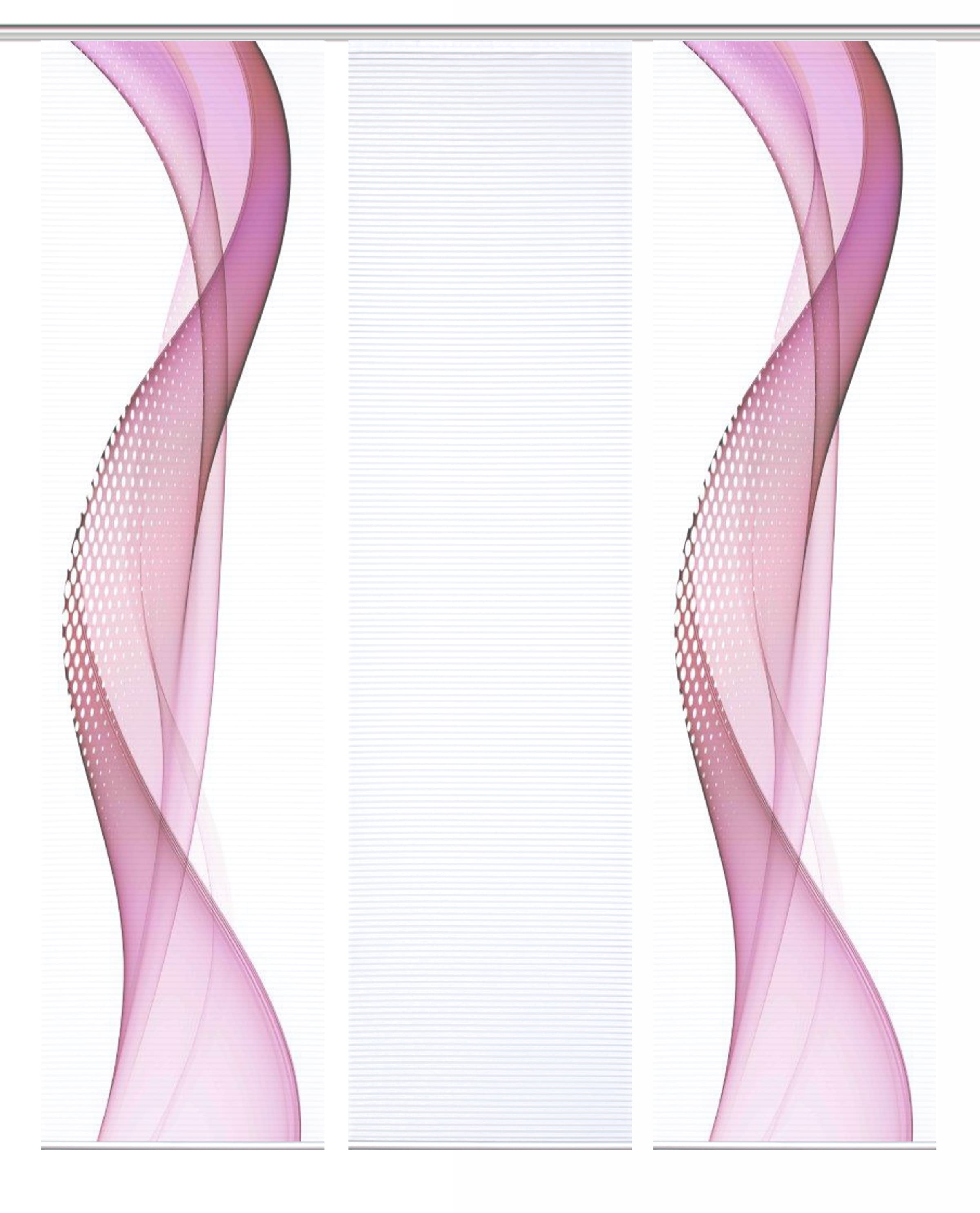 HOME in green Schiebegardine »NEVOLA« Paneelwagen 3 Stk. tlg. SET DIGITALDRUCK,BAMBUSOPTIK RECYCELT