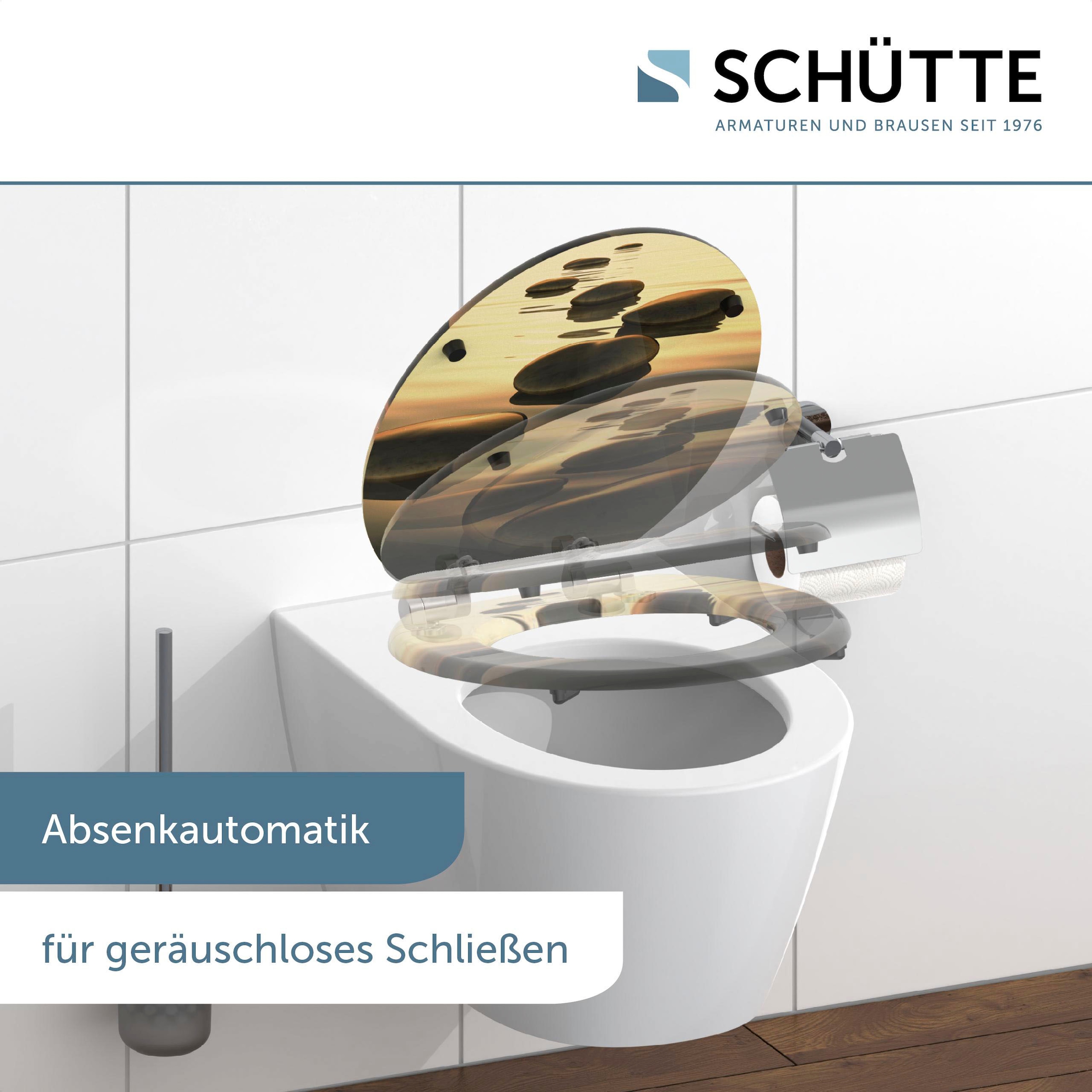 Schütte WC-Sitz »SEA STONE« mit Absenkautomatik und MDF Holzkern
