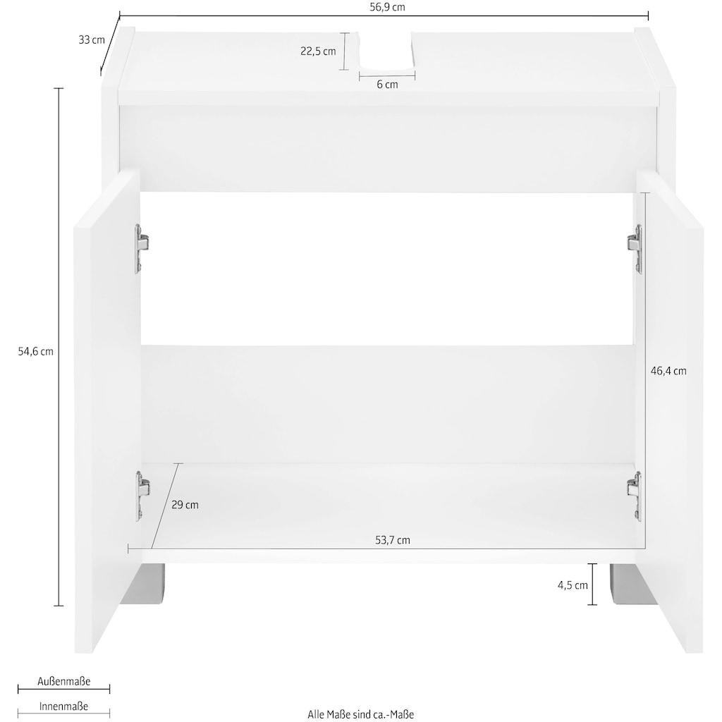 INOSIGN Waschbeckenunterschrank »List«