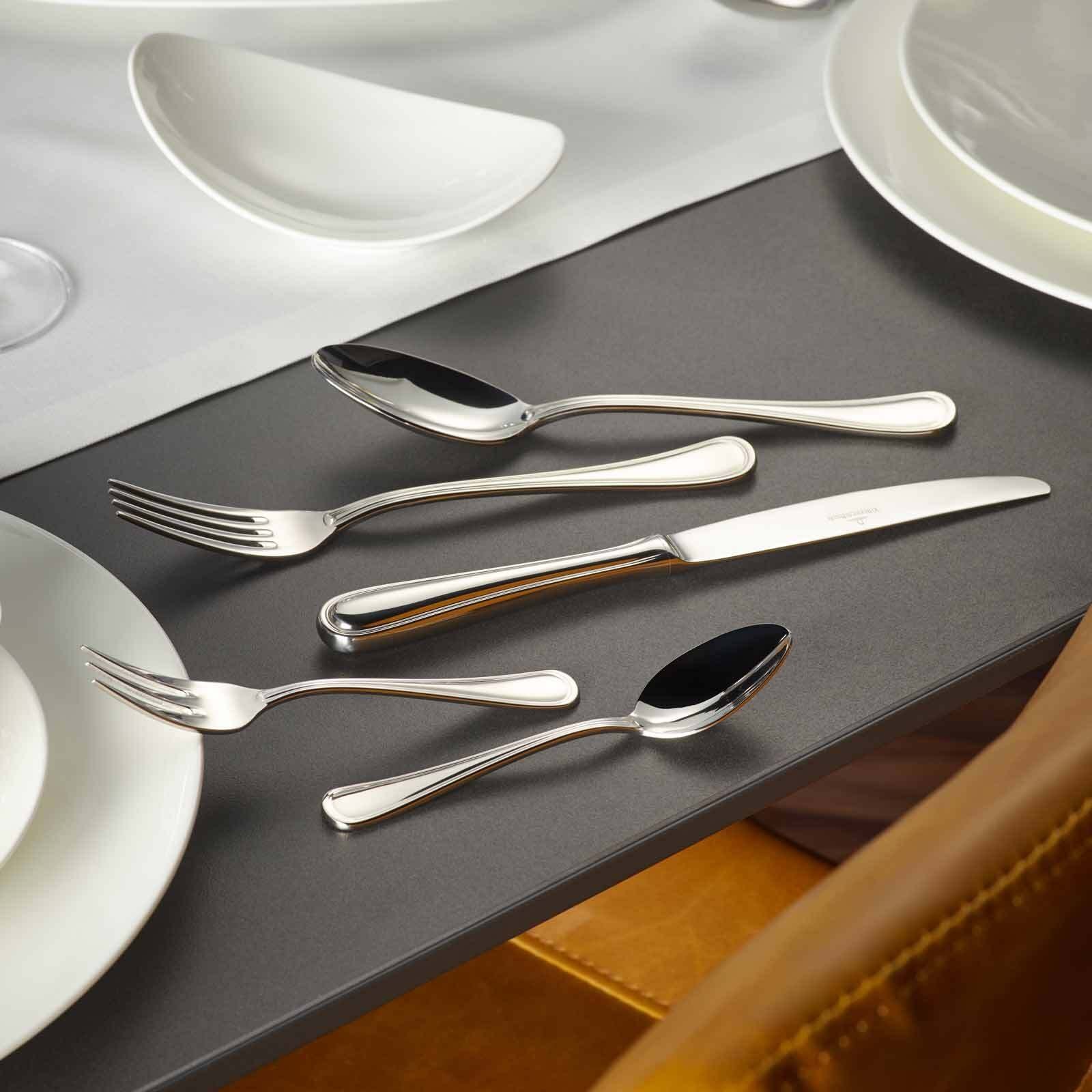 Villeroy & Boch Esslöffel »Espressolöffel Neufaden Merlemont 10,9 cm 6er Set edelstahl« Spülmaschinenfest