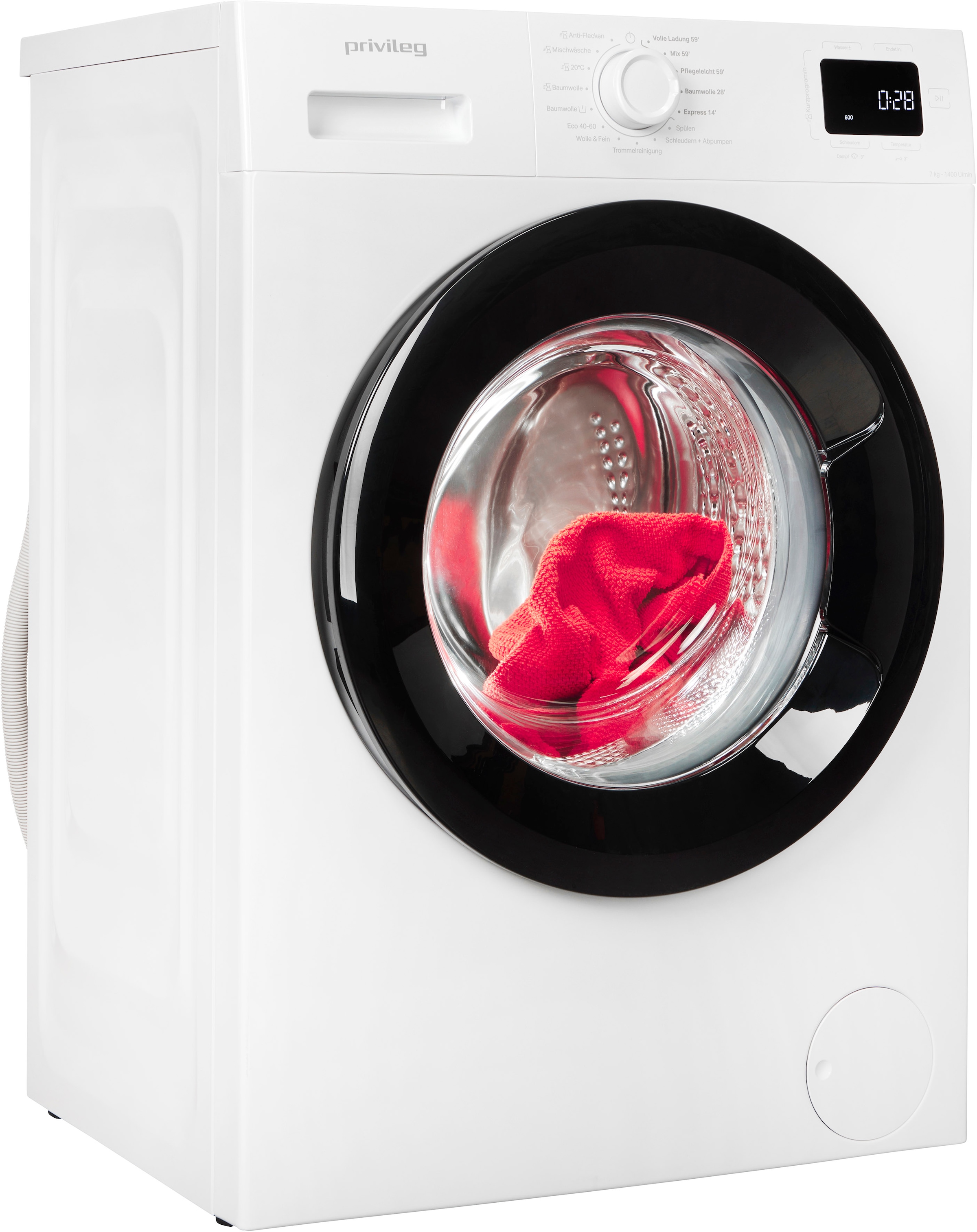 Privileg Waschmaschine MY TIME »PWF 774A MY TIME DE«, 7 kg, 1400 U/min, Quick Cycles – 5 Programme in unter 1 Stunde