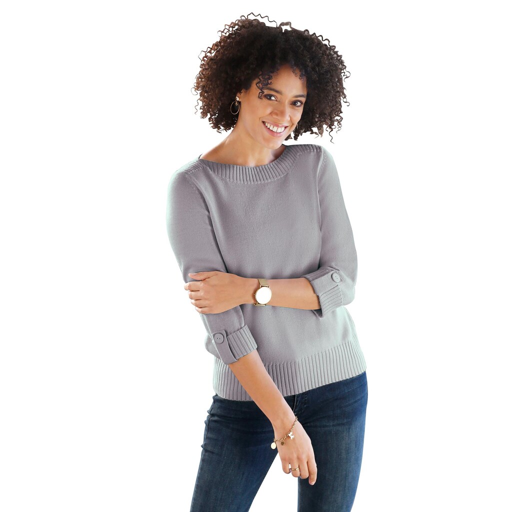 Classic Basics 3/4 Arm-Pullover »U-Boot-Pullover«