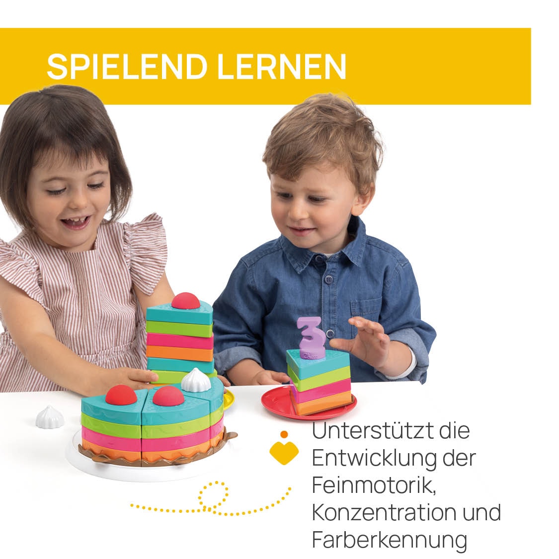 Chicco Spiellebensmittel »2In1 Torten-Kuchen-Spielset«