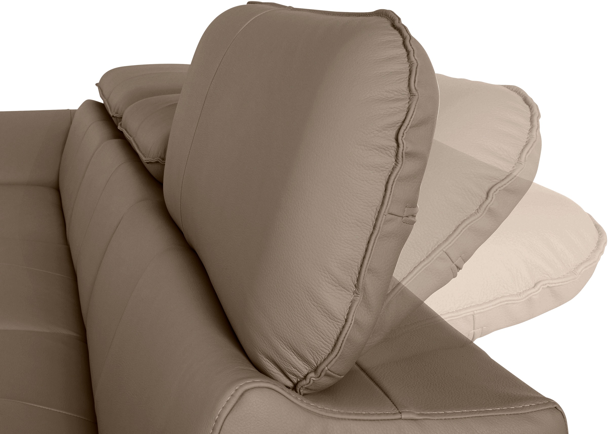 COTTA Ecksofa Driver, mit Kopfteilverstellung, wahlweise mit Bettfunktion