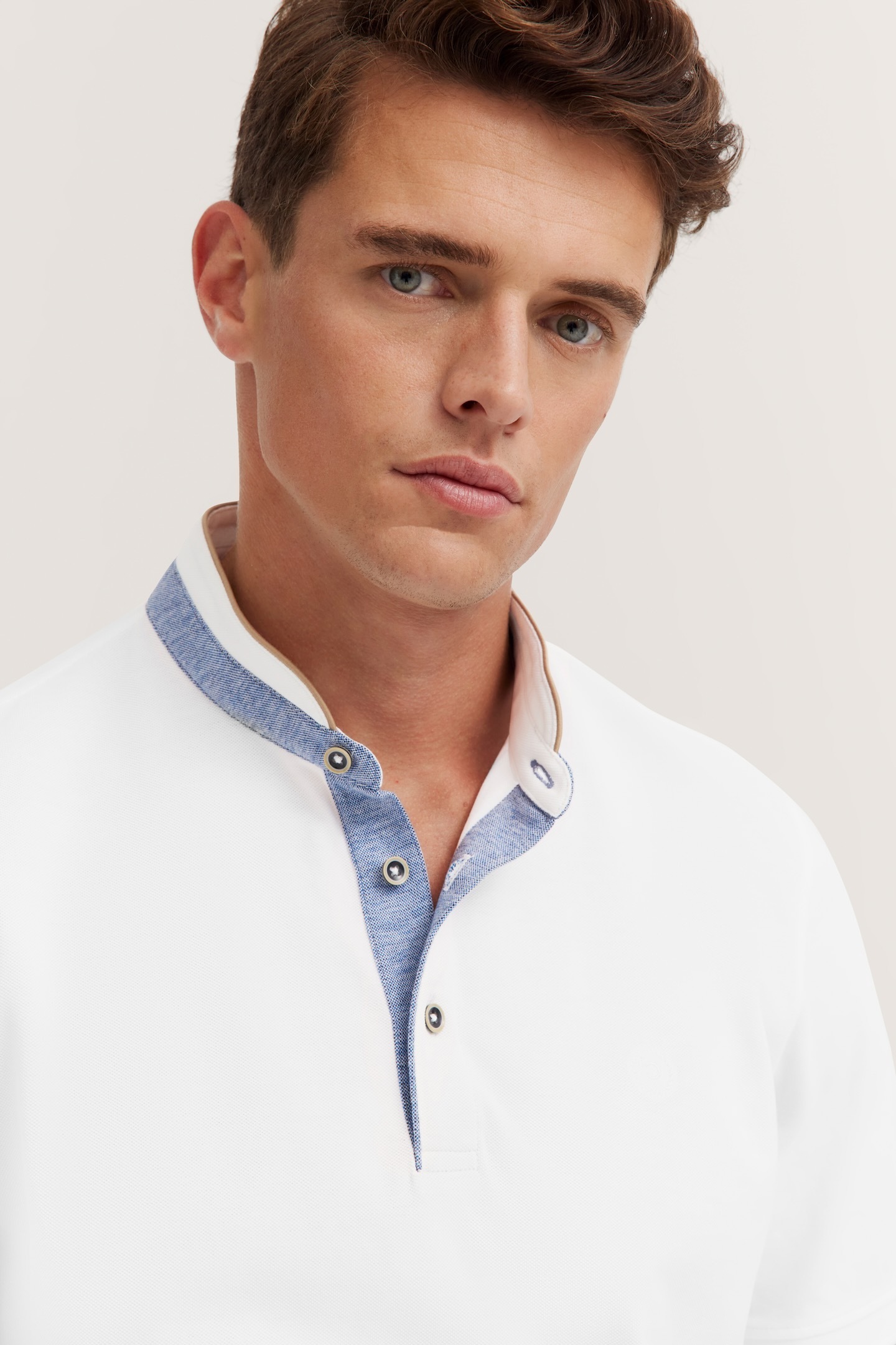 bugatti Poloshirt, mit Stehkragen