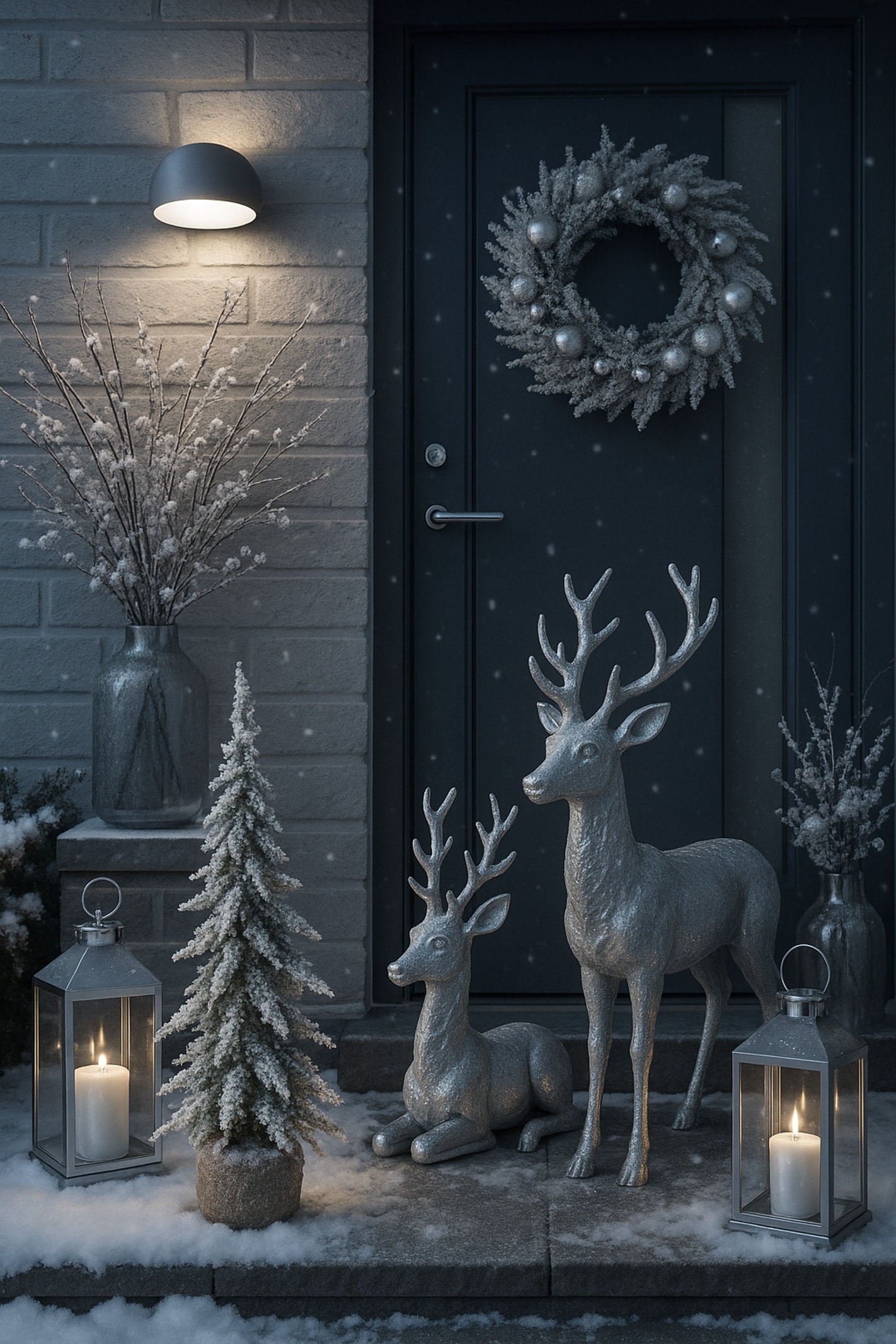 I.GE.A. Künstlicher Weihnachtsbaum »Tannenbaum in Jute« Mini Christbaum künstlich beschneit Jutesack Tischdeko Weihnachtsdeko