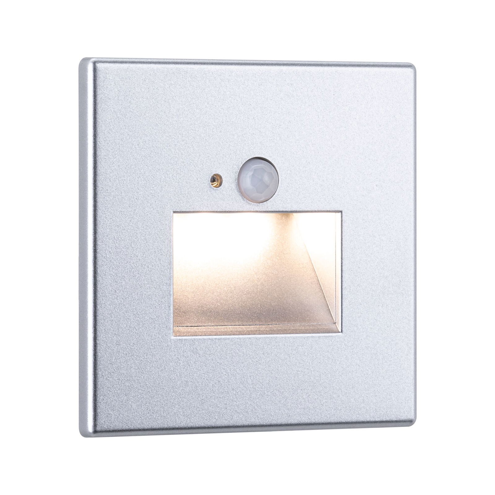Paulmann LED Einbauleuchte »LED Wandeinbauleuchte Edge Quadro 1,2W 25lm 230V 2700K« 1 Stk. Warmweiß Bewegungsmelder