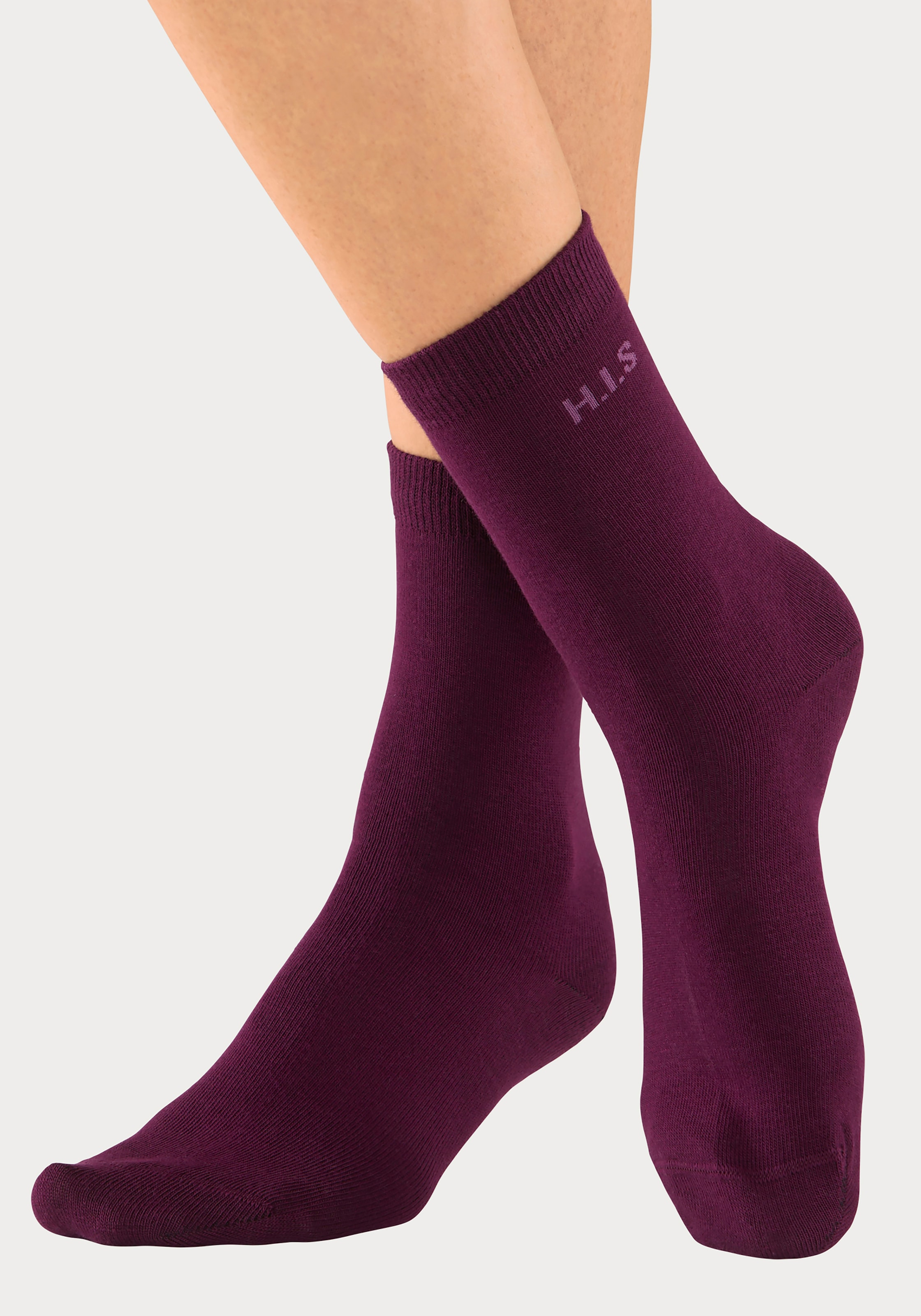 H.I.S Socken, (Packung, 16 Paar), mit eingestricktem Markenlogo
