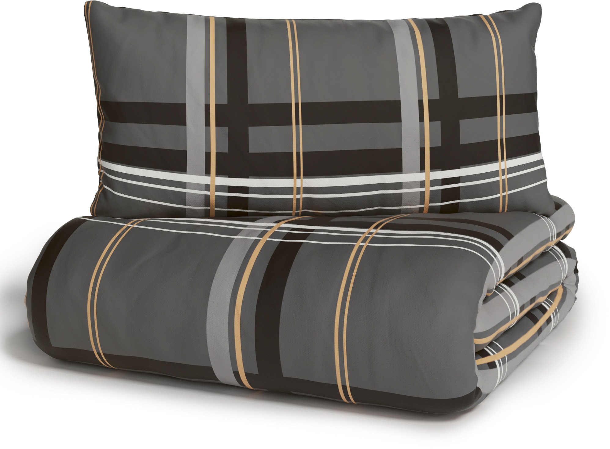 H.I.S Wendebettwäsche »Talin« 2 Stk. NEUHEIT in Gr. 135x200 oder 155x220 cm, 100% Baumwolle, Karo-Design