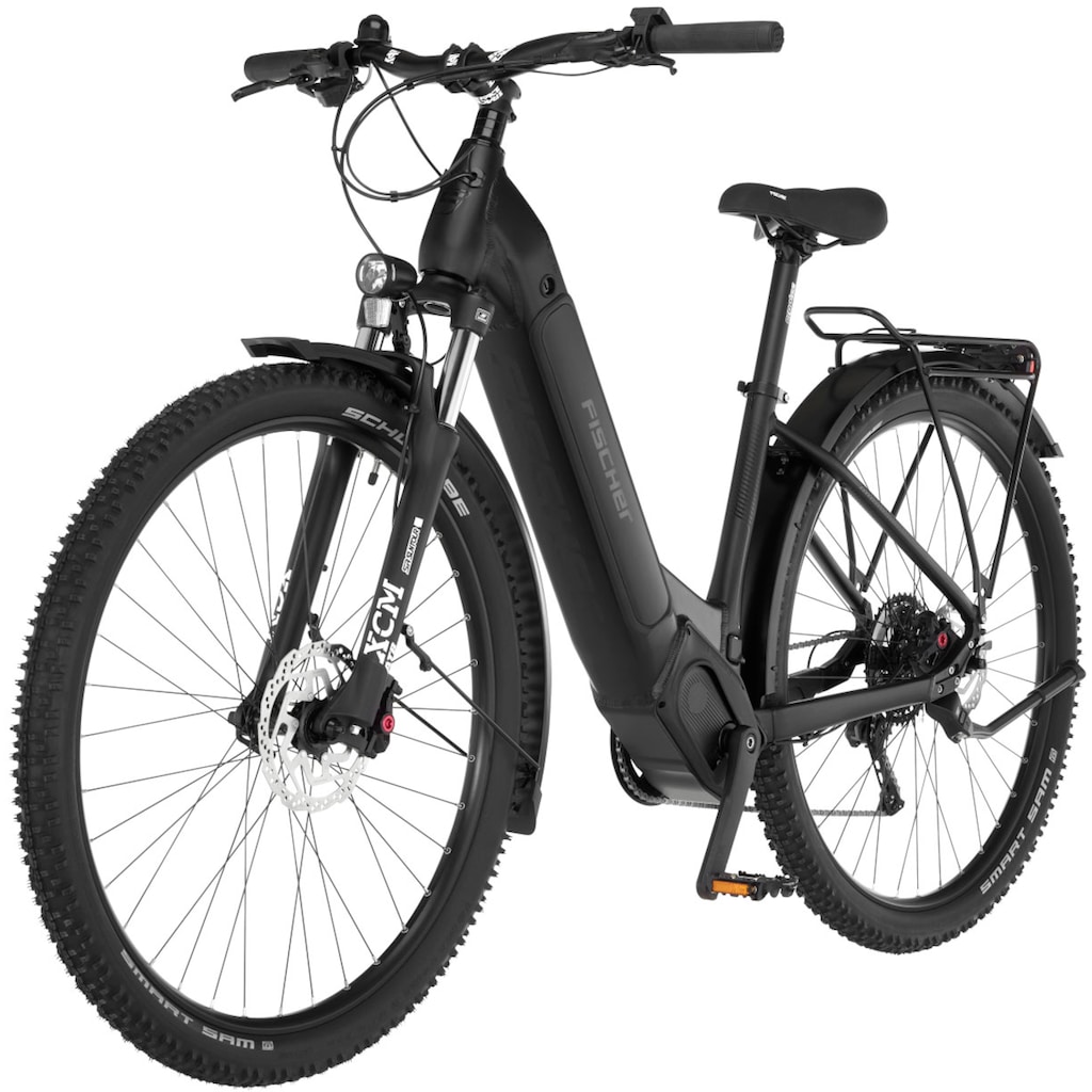FISCHER Fahrrad E-Bike »TERRA 8.0i 43«, 10 Gang, Shimano, Deore, Mittelmotor 250 W, (mit Fahrradschloss)