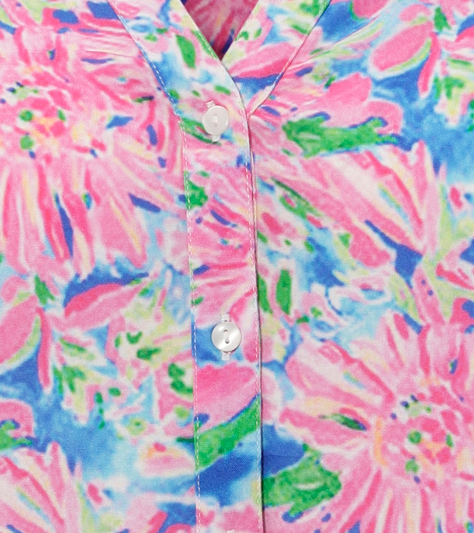Aniston CASUAL Schlupfbluse, mit farbenfrohem, malerischen Blumendruck - NEUE KOLLEKTION