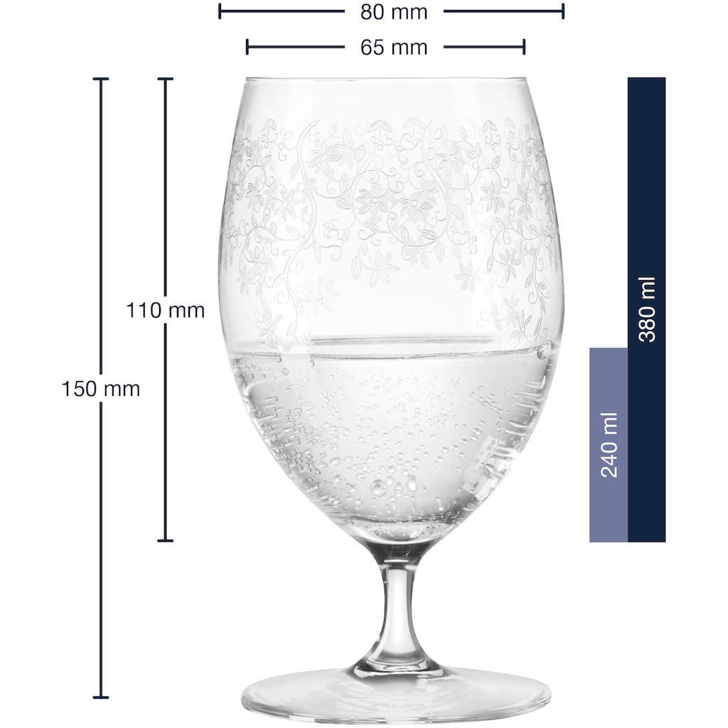 LEONARDO Glas »Chateau«, (Set, 6 tlg.), 380 ml, Teqton-Qualität