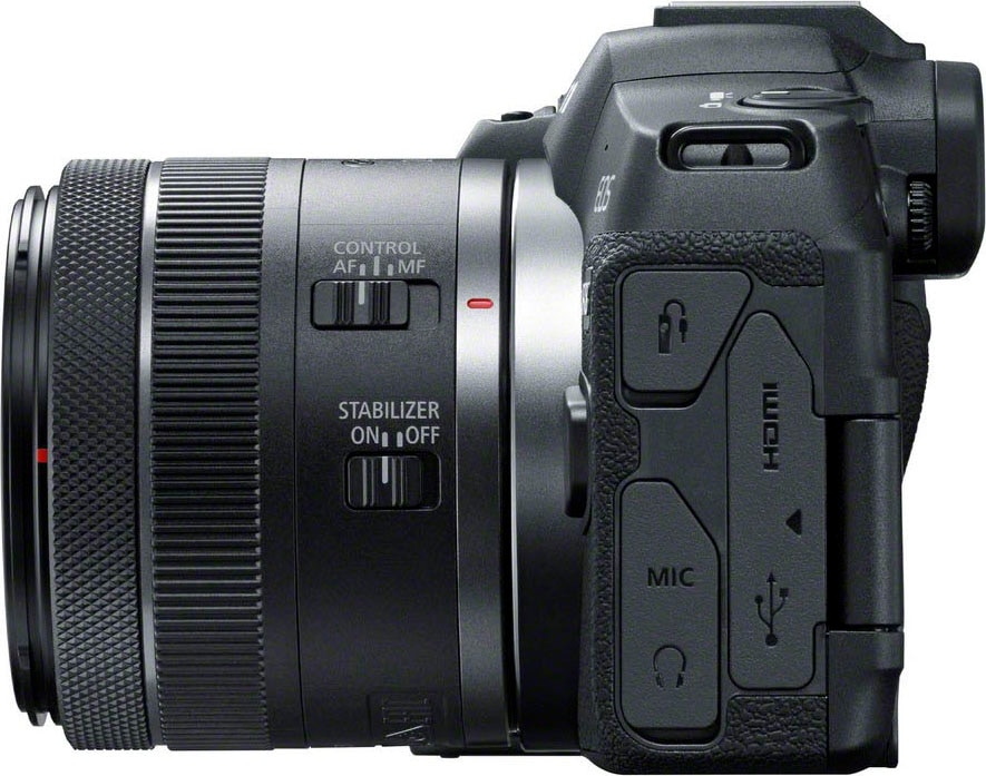 Canon Systemkamera verfügbar Bluetooth-WLAN, F4.5-6.3 RF + »EOS F4.5-6.3 R8 IS Kit«, bei 24-50mm 17.04.23 IS ab STM 24-50mm STM, MP, 24,2 RF