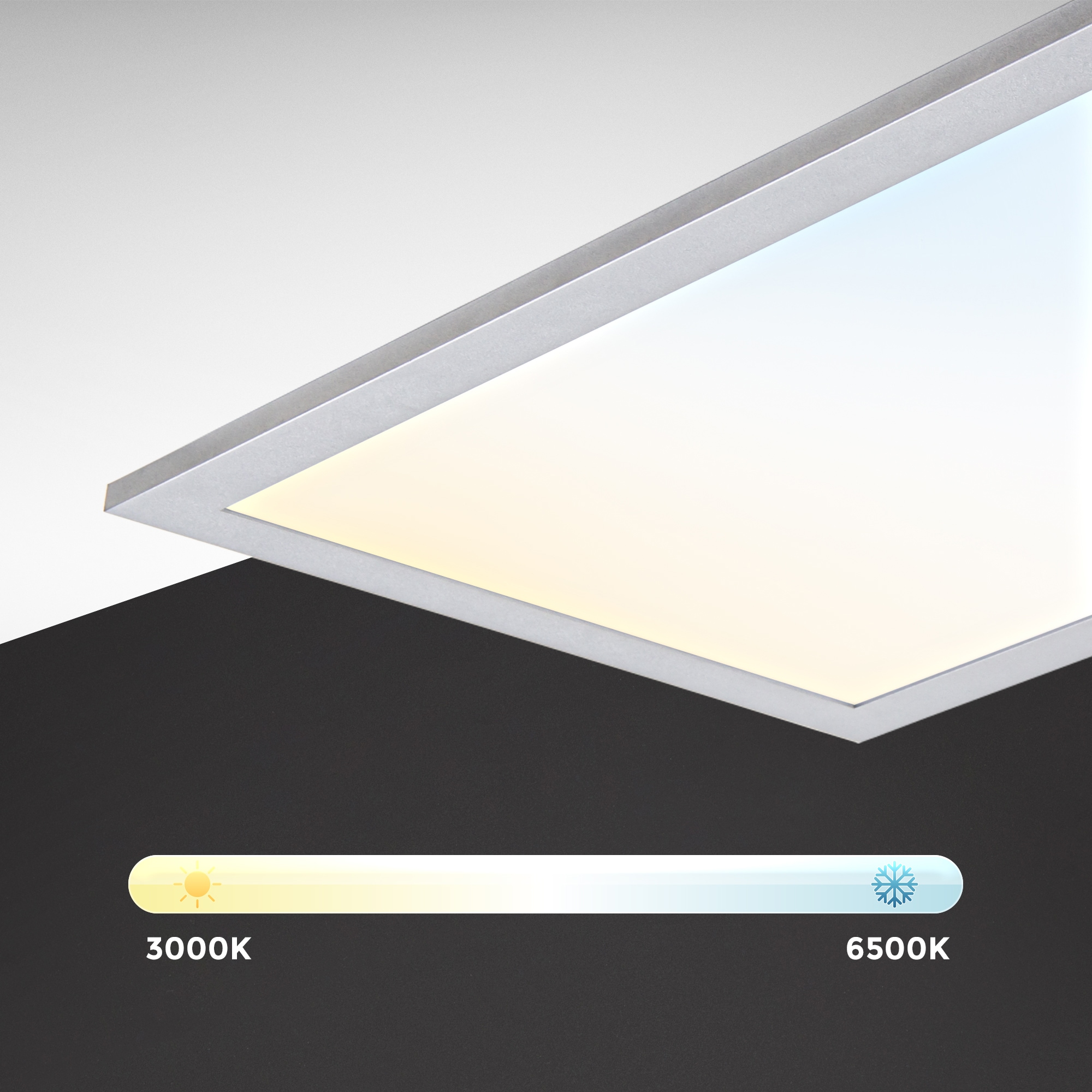 online inkl. x Lumen 15 CCT Farbtemperatursteuerung XXL cm Panel, mit Fernbedienung, 3.000K-6.500K, mit | Licht 1300 Garantie dimmbar, Jahren ultraflach, 59,5 LED 3 29,5 Watt, kaufen Leuchtmittel,