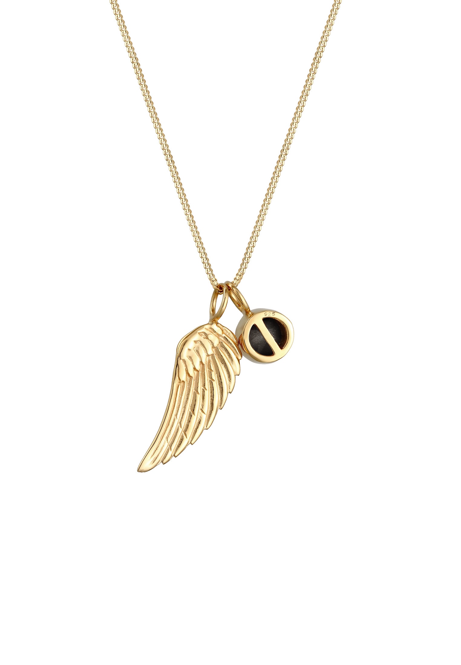 Elli Silberkette »Halskette Flügel Weiß 925 Sterling Silber, mit Kristallen von Swarovski®«