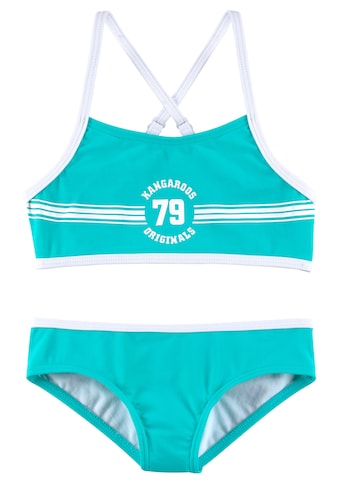 KangaROOS Bustier-Bikini »Sporty«, mit sportlichem Frontdruck kaufen