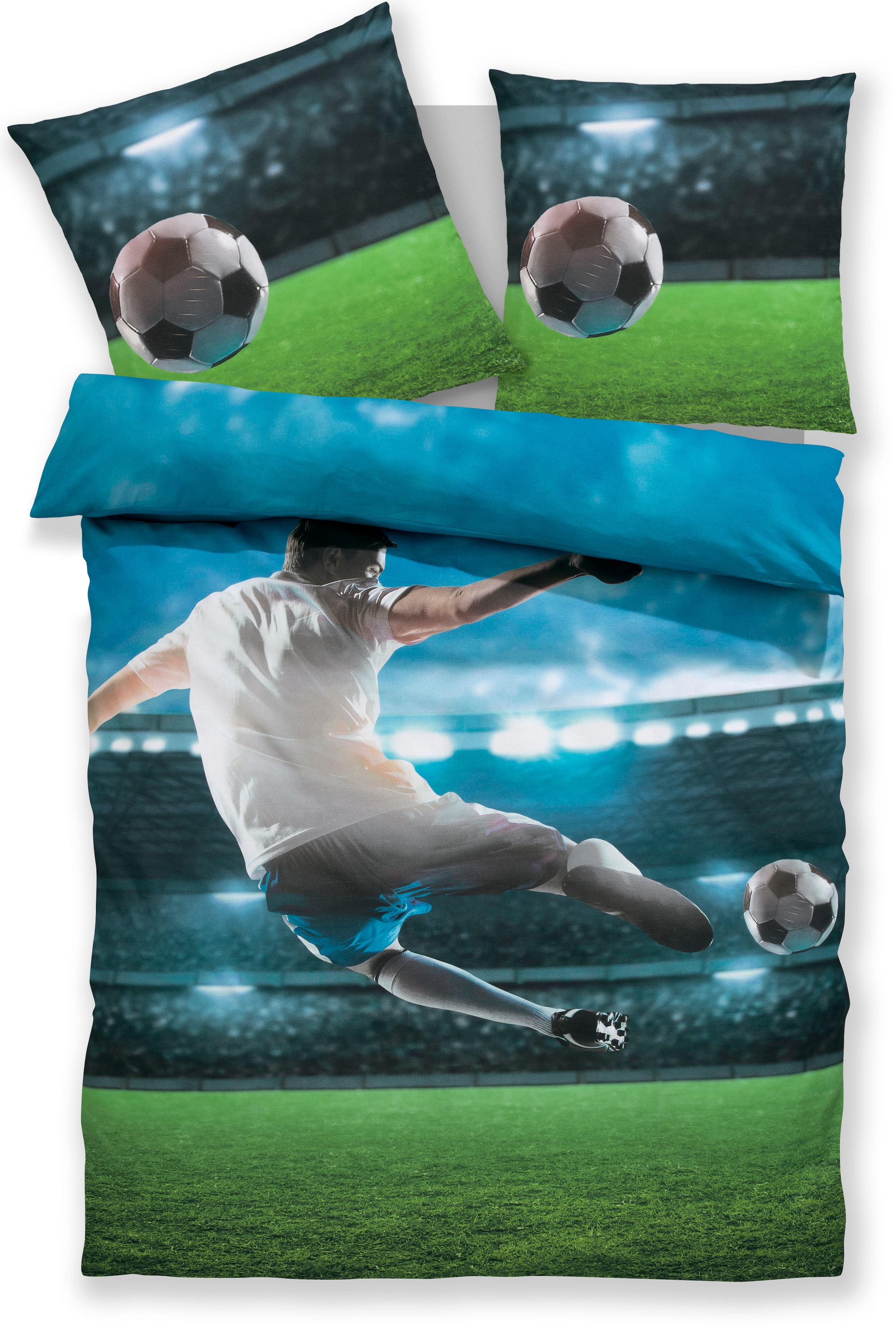 OTTO home Bettwäsche »Joonas« 2 Stk. Fußball, American Football