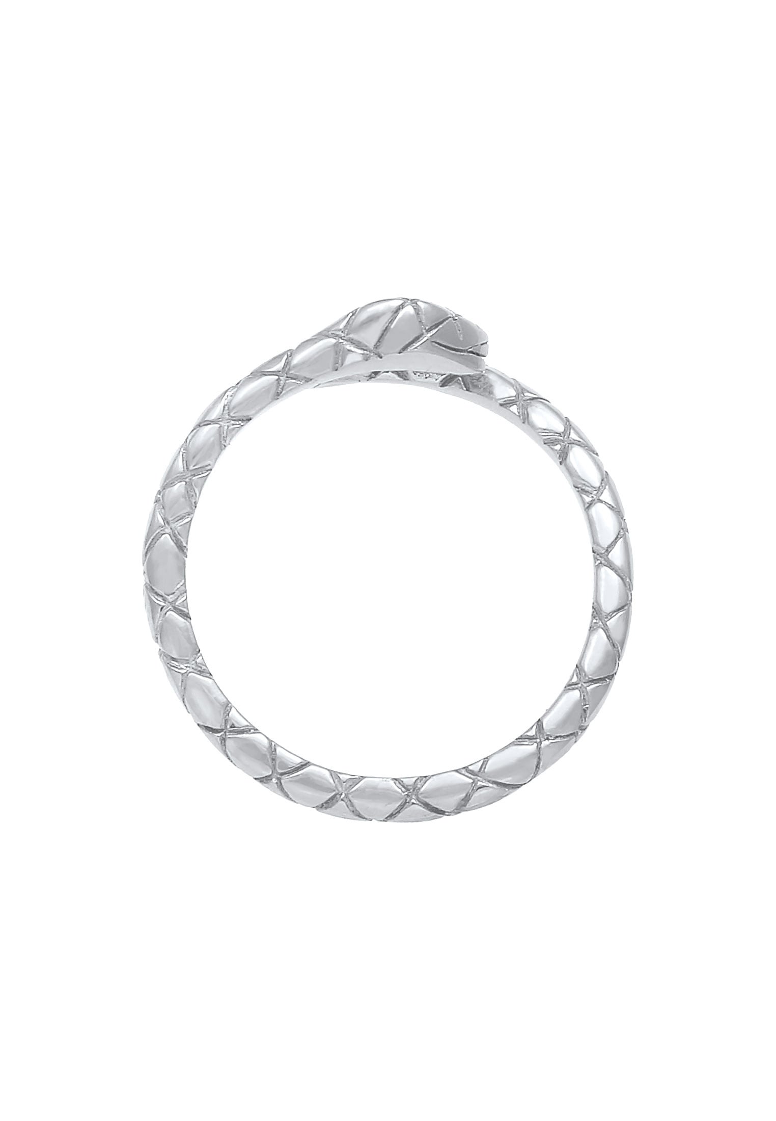 Elli Silberring »Ring Schlange Snake Verstellbar 925 Silber«