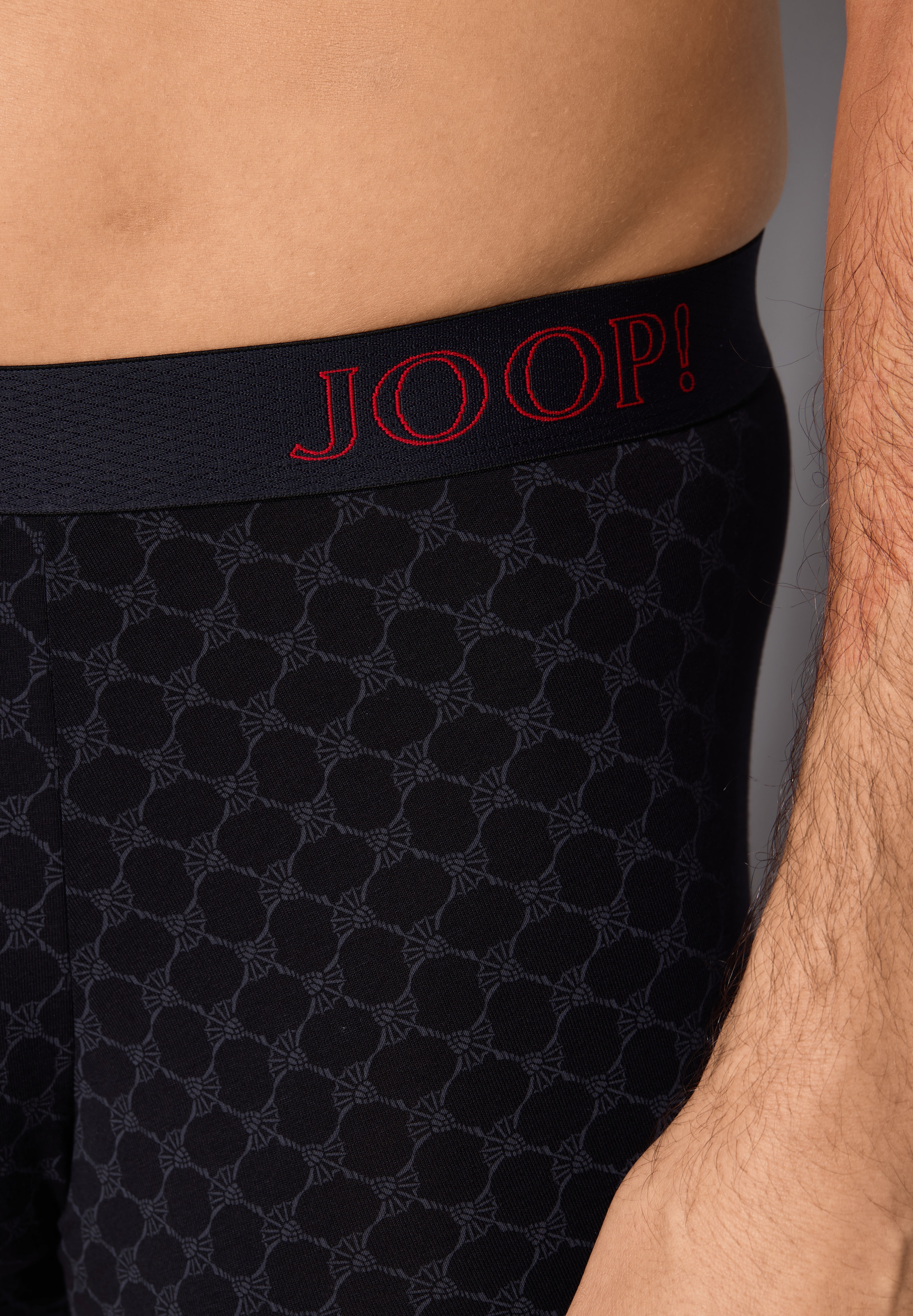 JOOP! Boxershorts »Everyday« ohne Eingriffe, Cornflower-Design, elastischer Logobund