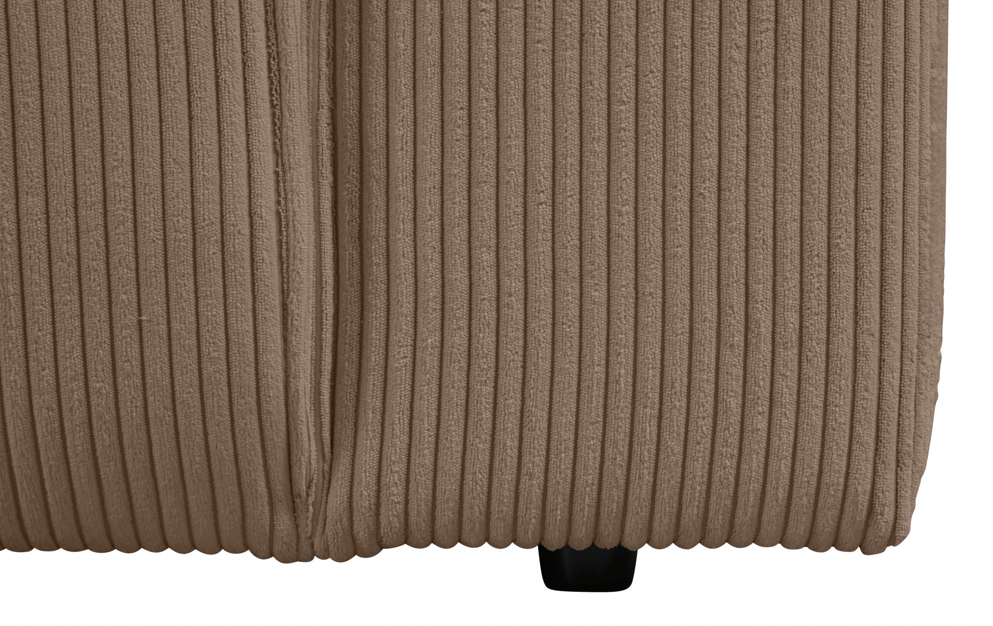 andas Ecksofa »Noord mit Kedernaht, Breite 234 cm, L-Form«, Cord, Struktur, Webstoff, mit Wellenunterfederung, Massivholzrahmen