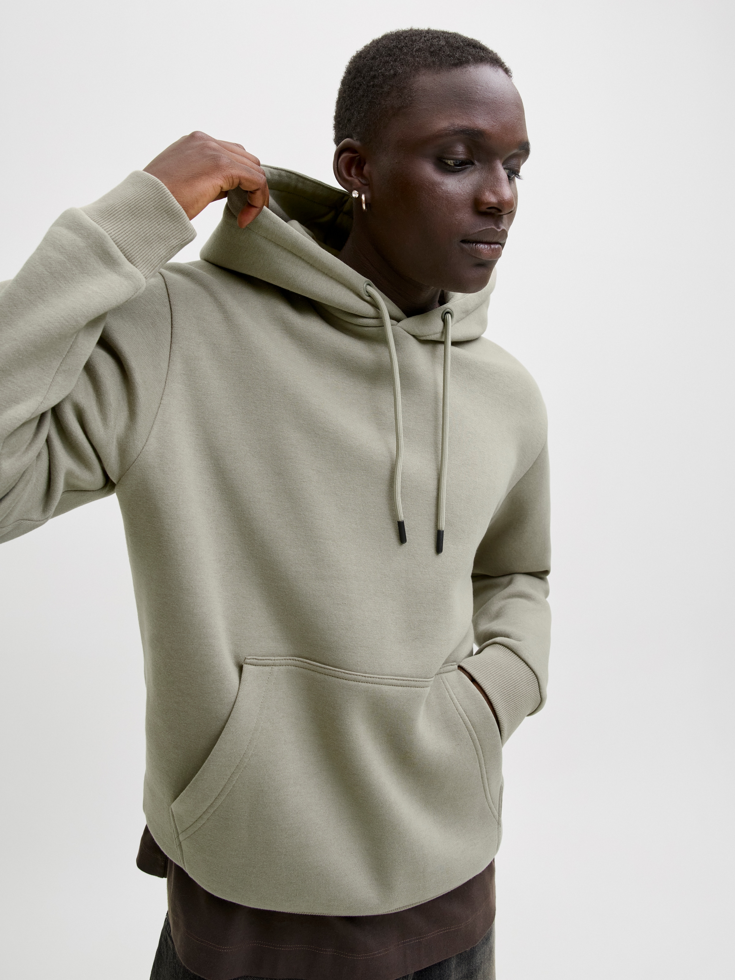 Jack & Jones Kapuzensweatshirt »JJEBRADLEY SWEAT HOOD NOOS«, Materialmix, relaxed fit

