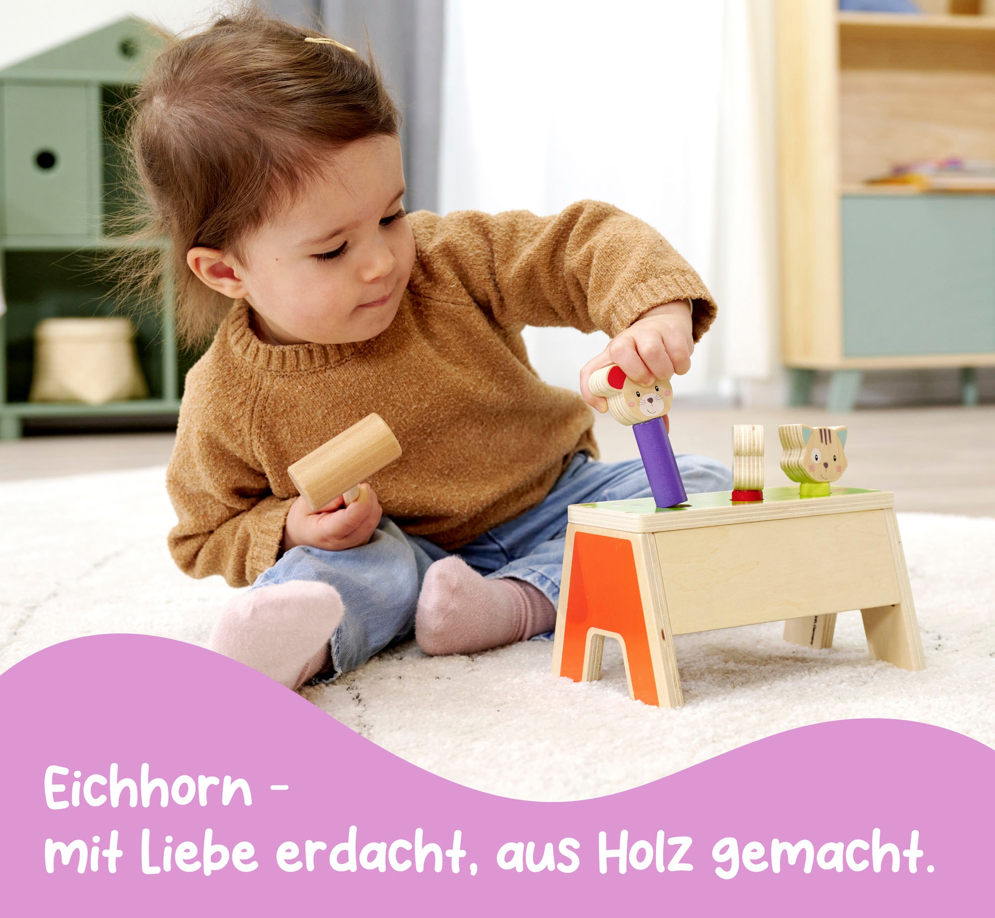 Eichhorn Klopfbank »Klopfspiel Pop Up«, FSC® - schützt Wald - weltweit