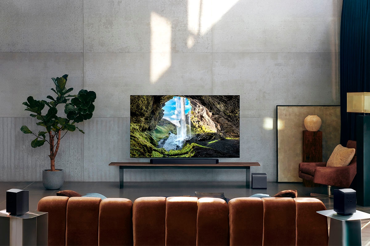 Samsung Soundbar »HW-Q995GF Q-Soundbar« 11.1.4 (Bluetooth | WLAN (WiFi) App-Steuerung | Bassregelung | Lautstärkeregelung | Pairing ) 11.1.4-Kanal Subwoofer & Rücklautsprecher, Kabellos Dolby Atmos, DTS:X