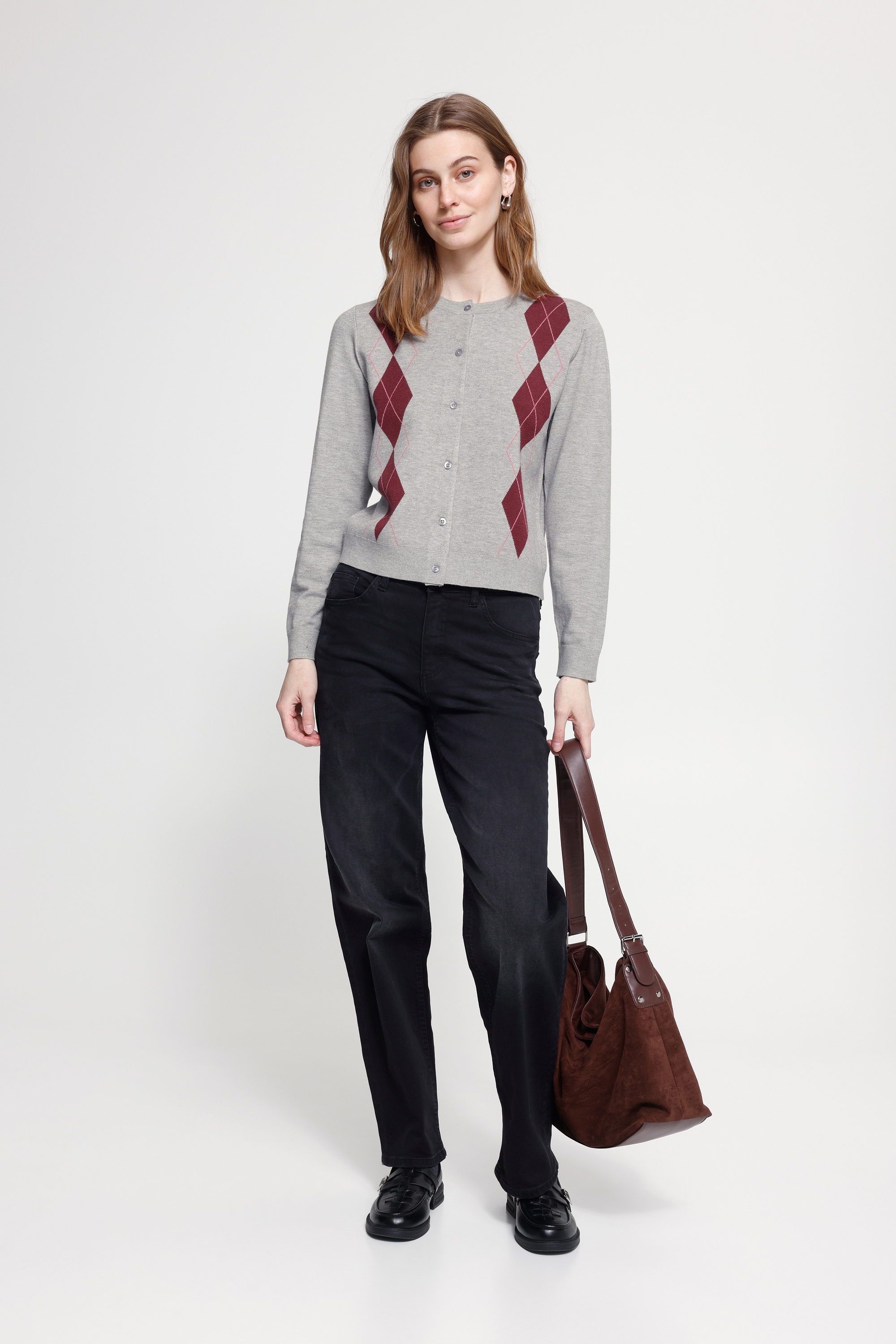 Ichi Strickjacke »Damen Langarm IHFOLEY«