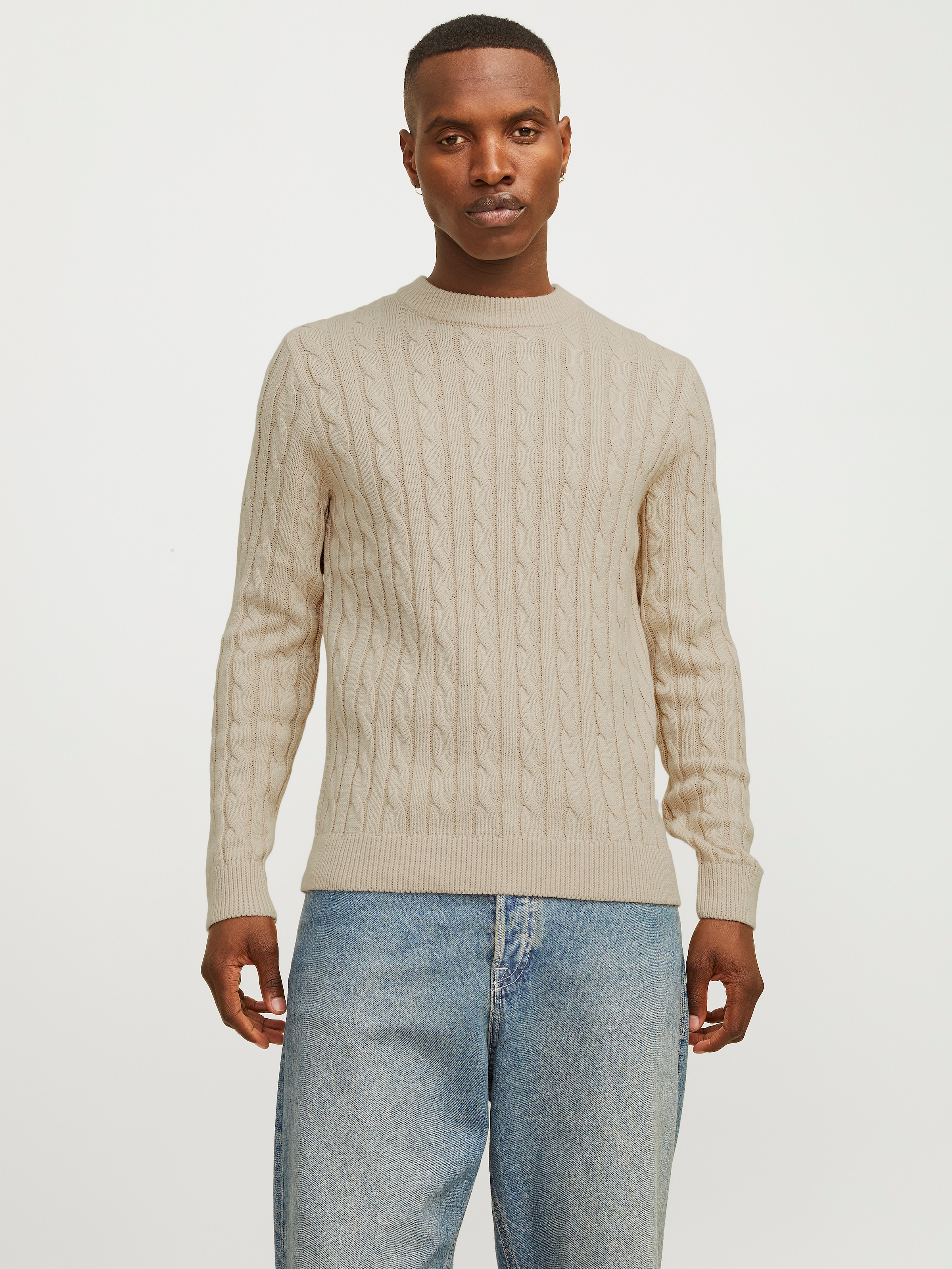 Rundhalspullover »JJEROSS KNIT CREW NECK SN«