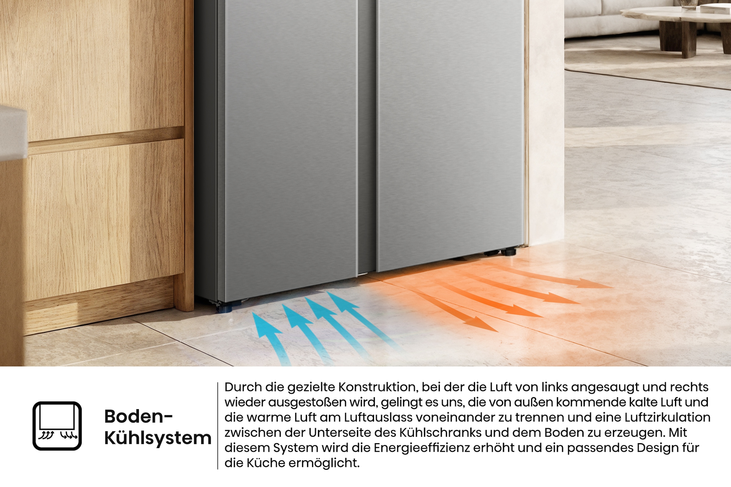 Hisense Side-by-Side »RS3P538NAIE« 178,6 cm hoch 91,1 cm breit einfacher Side by Side mit Premium-Ausstattung