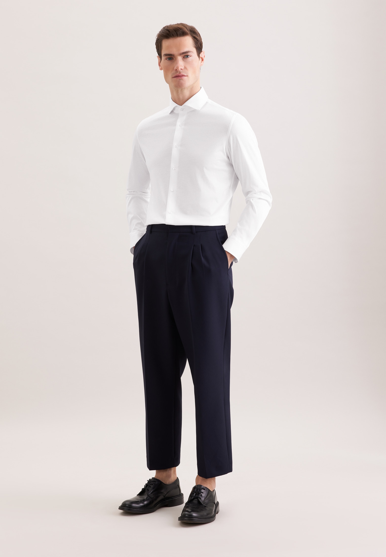 seidensticker Businesshemd »Schwarze Rose« Shaped 1/1 Kentkragen Uni