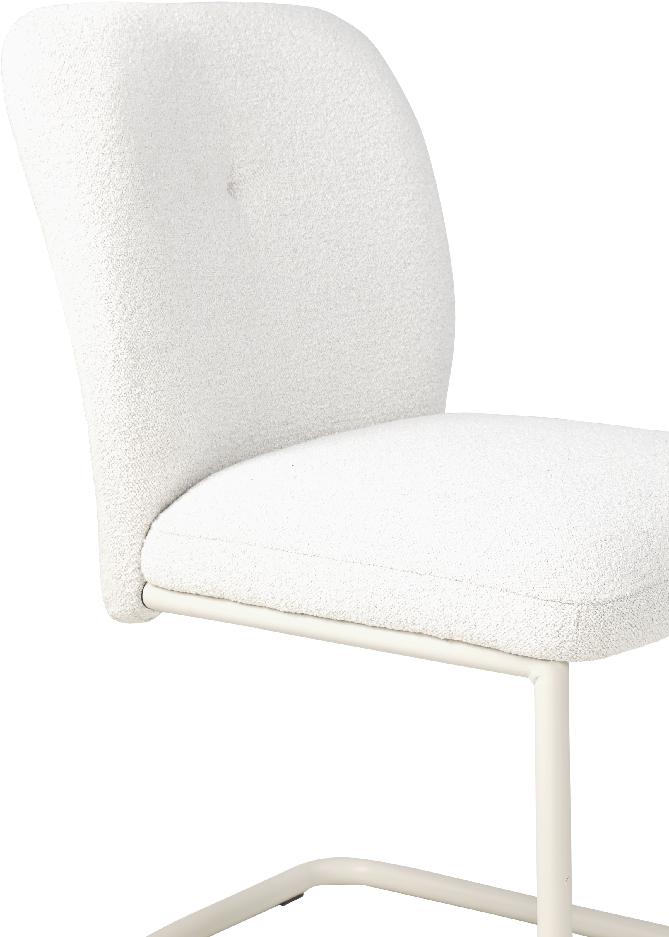 TOM TAILOR HOME Freischwinger »PEBBLE CHAIR«, (Set), 2 St., Webstoff Bouclé, Esszimmerstuhl, Freischwinger, 140 kg belastbar, Rundrohrgestell