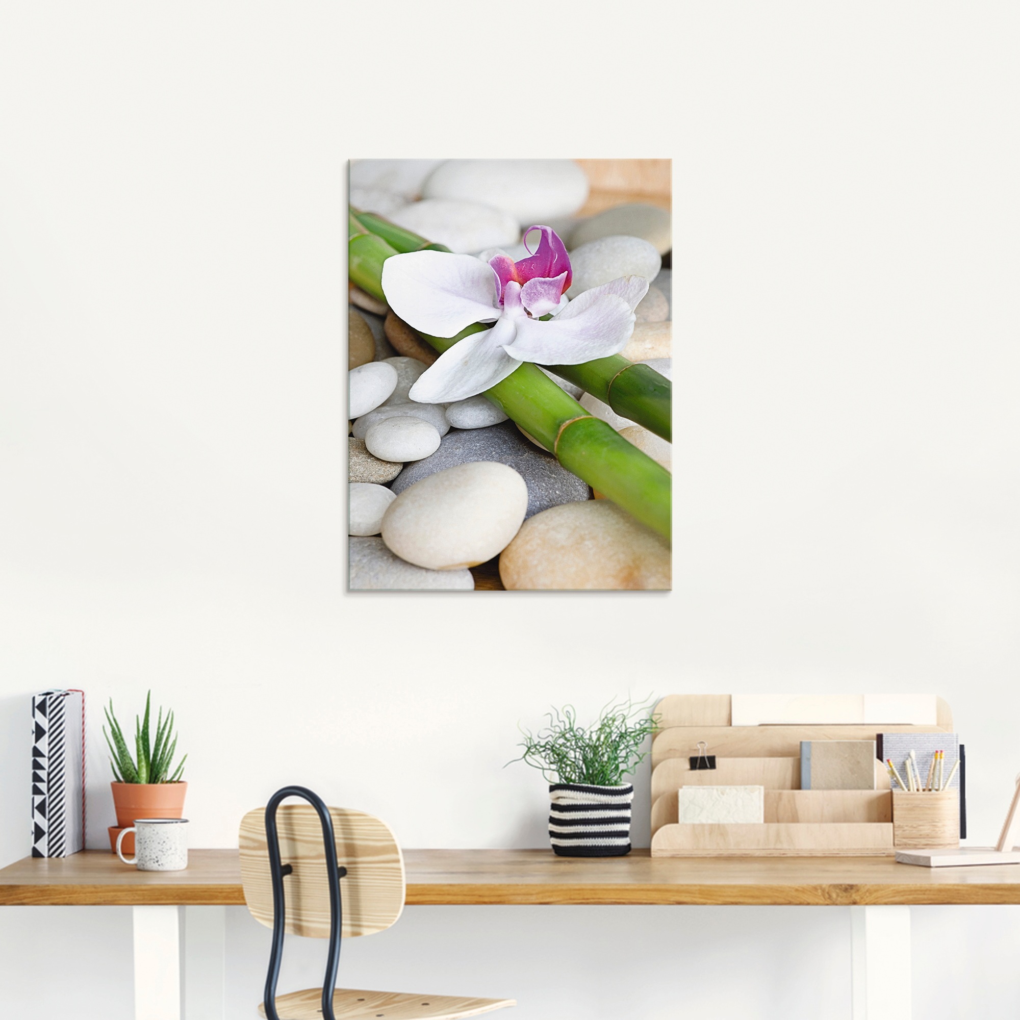 Artland Glasbild »Zen Orchidee«, Zen, (1 St.), in verschiedenen Größen