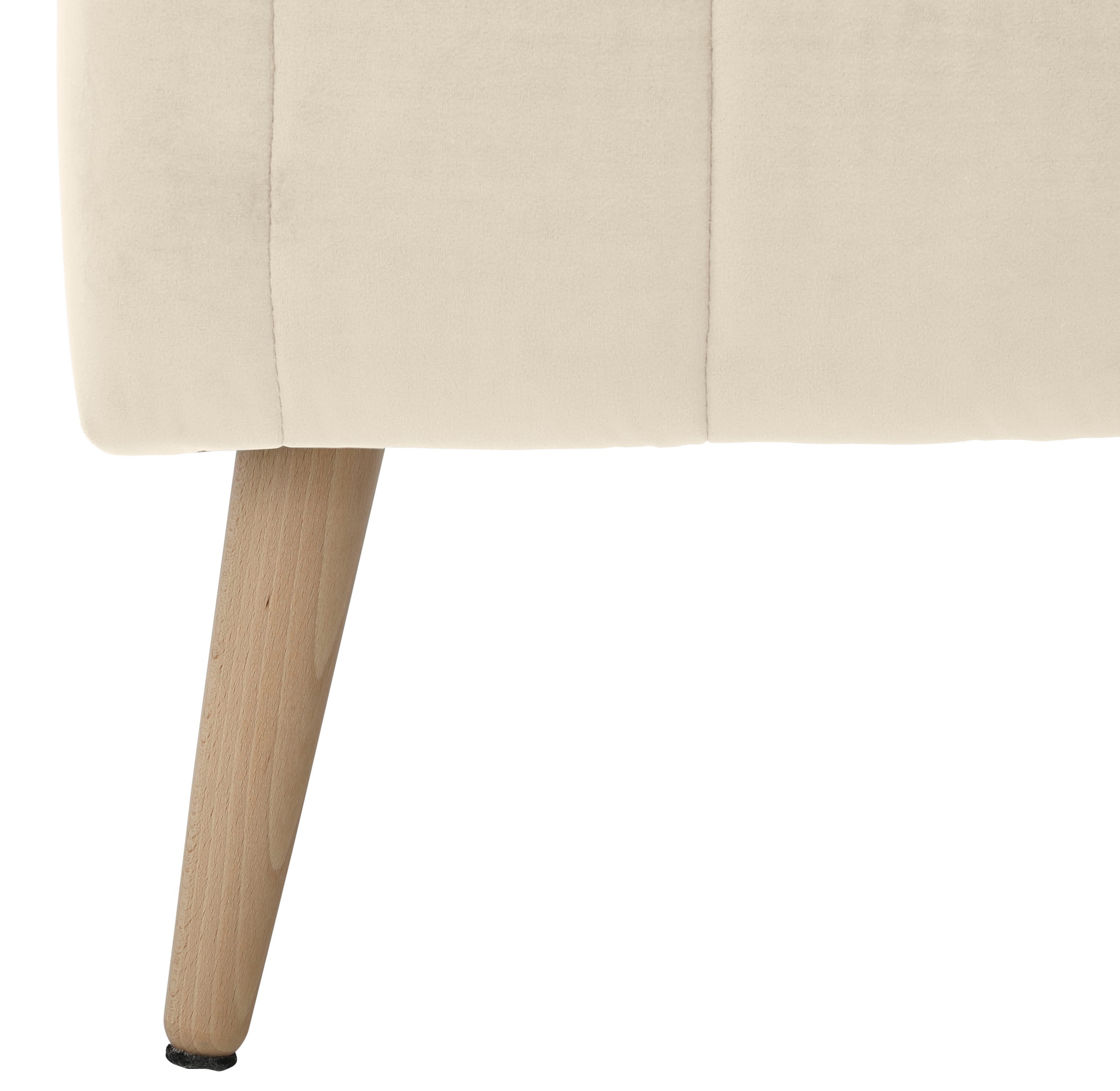 INOSIGN Truhenbank »AMIRA Sitzbank mit Stauraum, Maße B/T/H: 81/36/43 cm«, mit Staufach, in 3 Bezugsqualitäten mit feiner Steppung