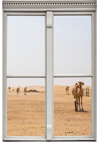 queence Wandsticker »Wüste mit Kamelen« kaufen