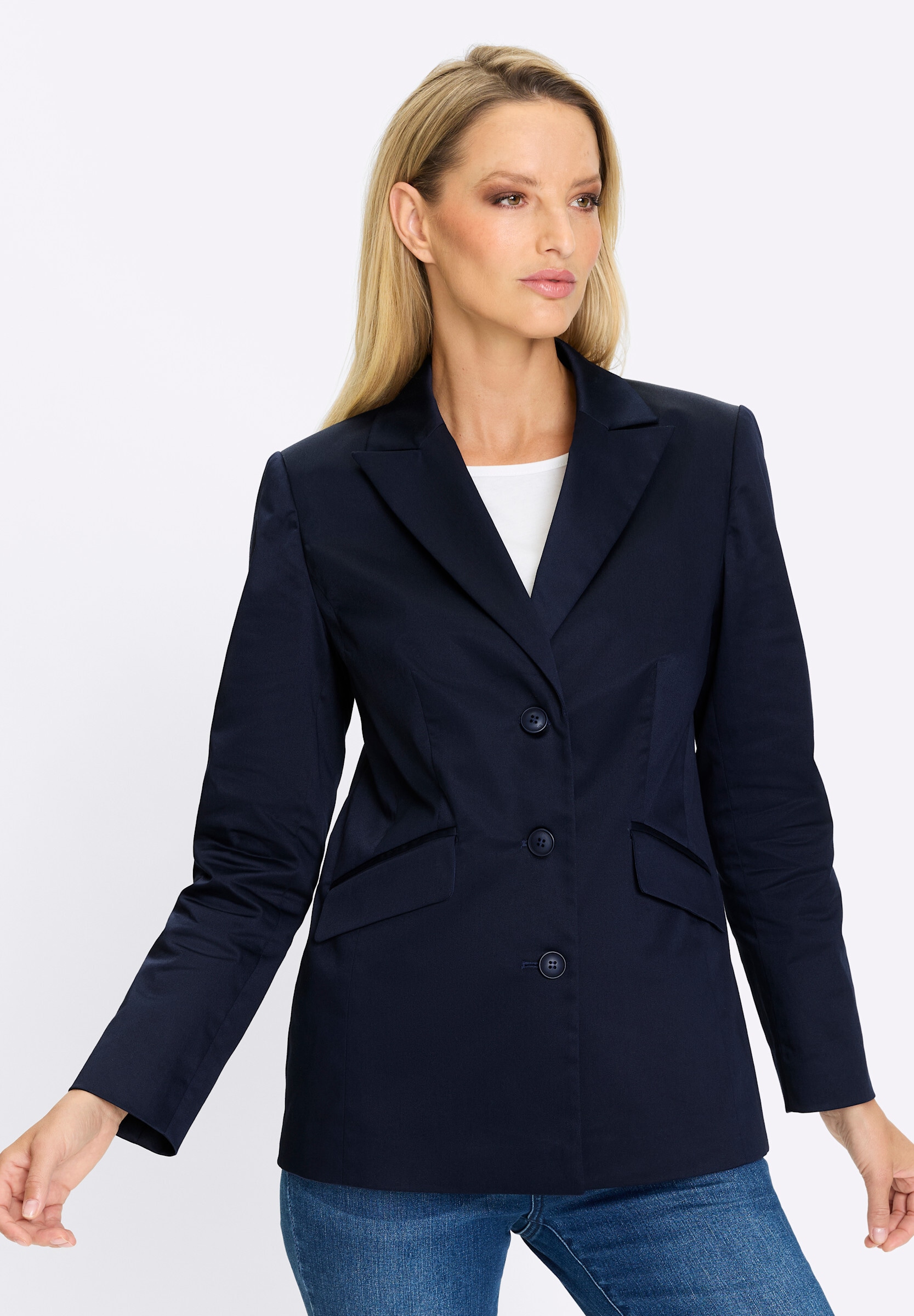 heine Blusenblazer »Blazer Blazer mit dezentem Glanz«