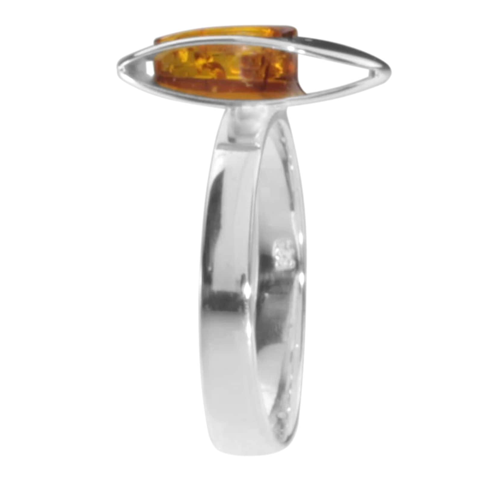 OSTSEE-SCHMUCK Fingerring »- Rabea - Silber 925/000 - Bernstein«