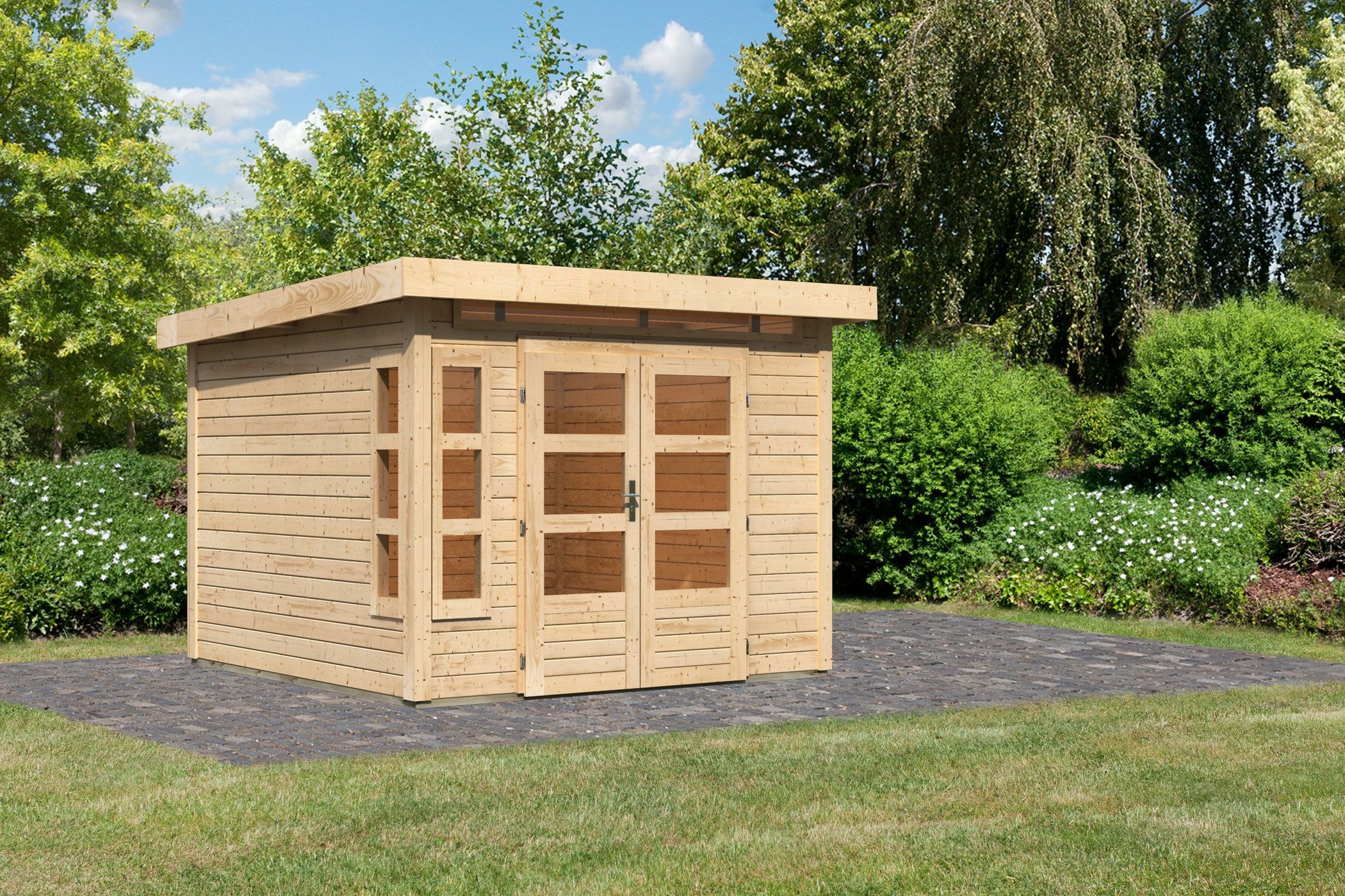 Karibu Gartenhaus »Kolimasee 6« naturbelassen