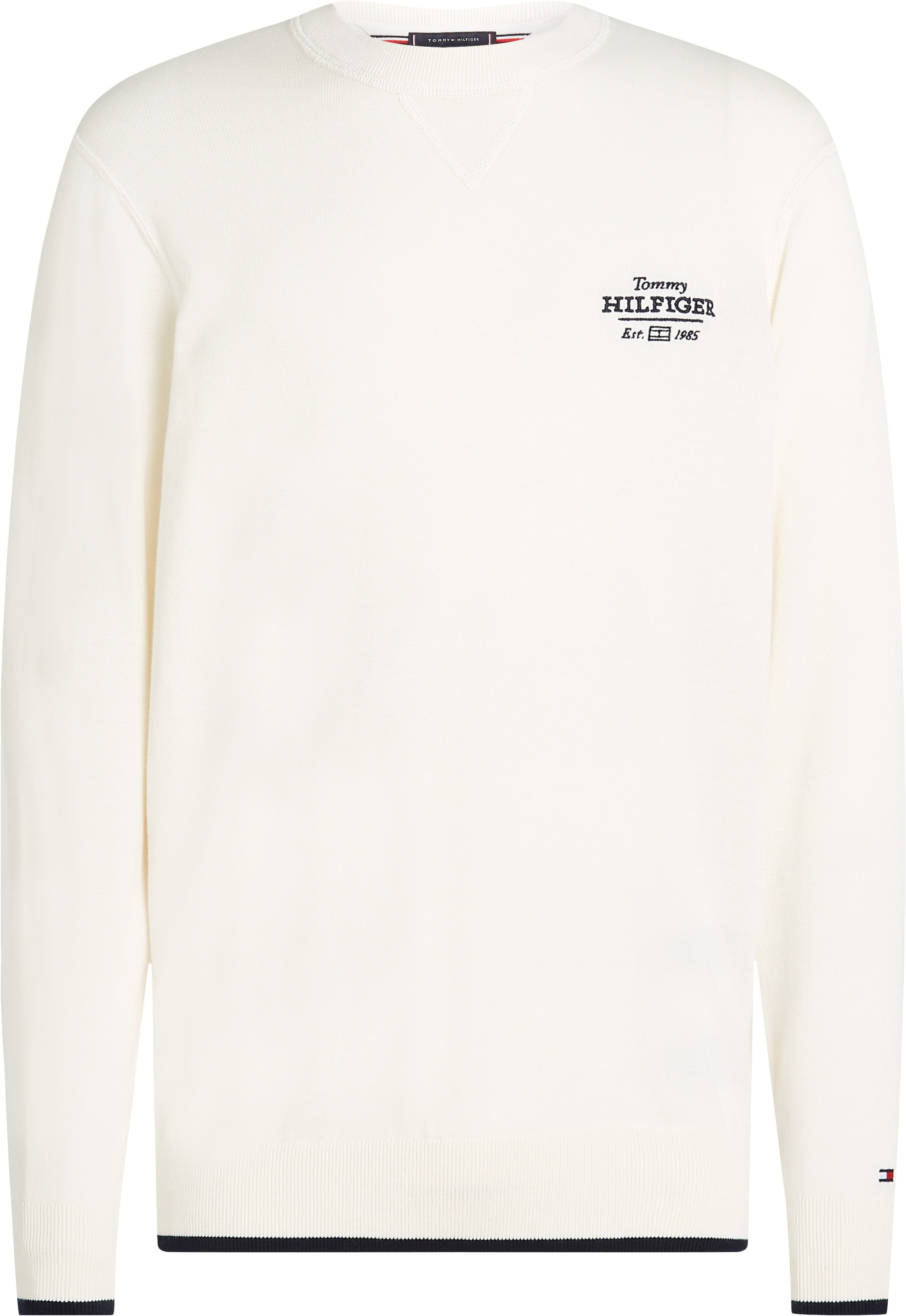 Tommy Hilfiger Rundhalspullover »GRAPHIC COTTON CREW«, mit Logostickerei