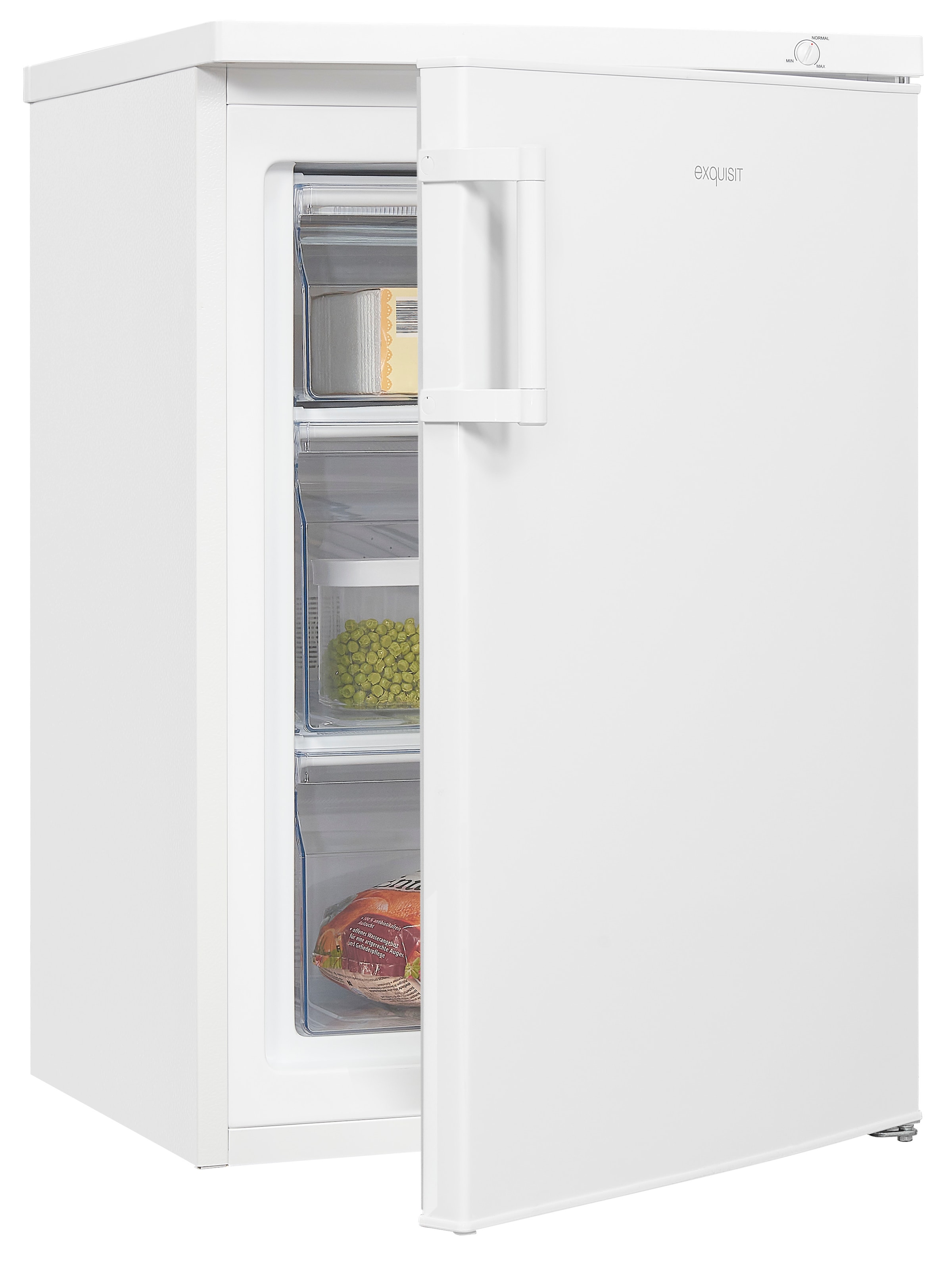 exquisit Gefrierschrank »GS81-H-010E«, 84,5 cm hoch, 56 cm breit, 85 L Volumen, 4 Sterne Gefrieren