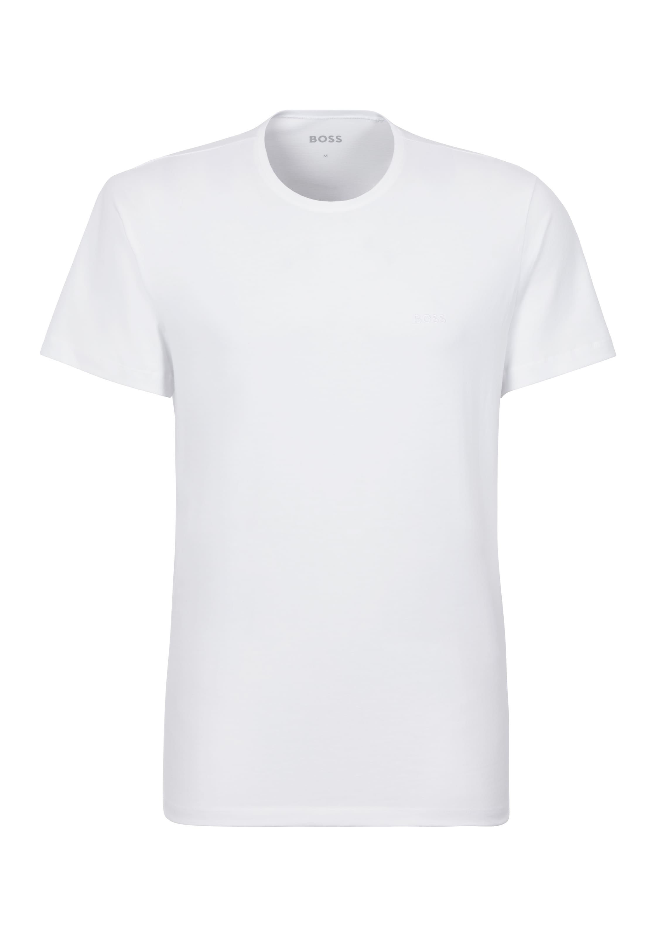 BOSS Rundhalsshirt »TShirtRN 2P Comfort«, (Packung, 2 tlg., 2er Pack), mit Ton-in-Ton BOSS Logo-Schriftzug