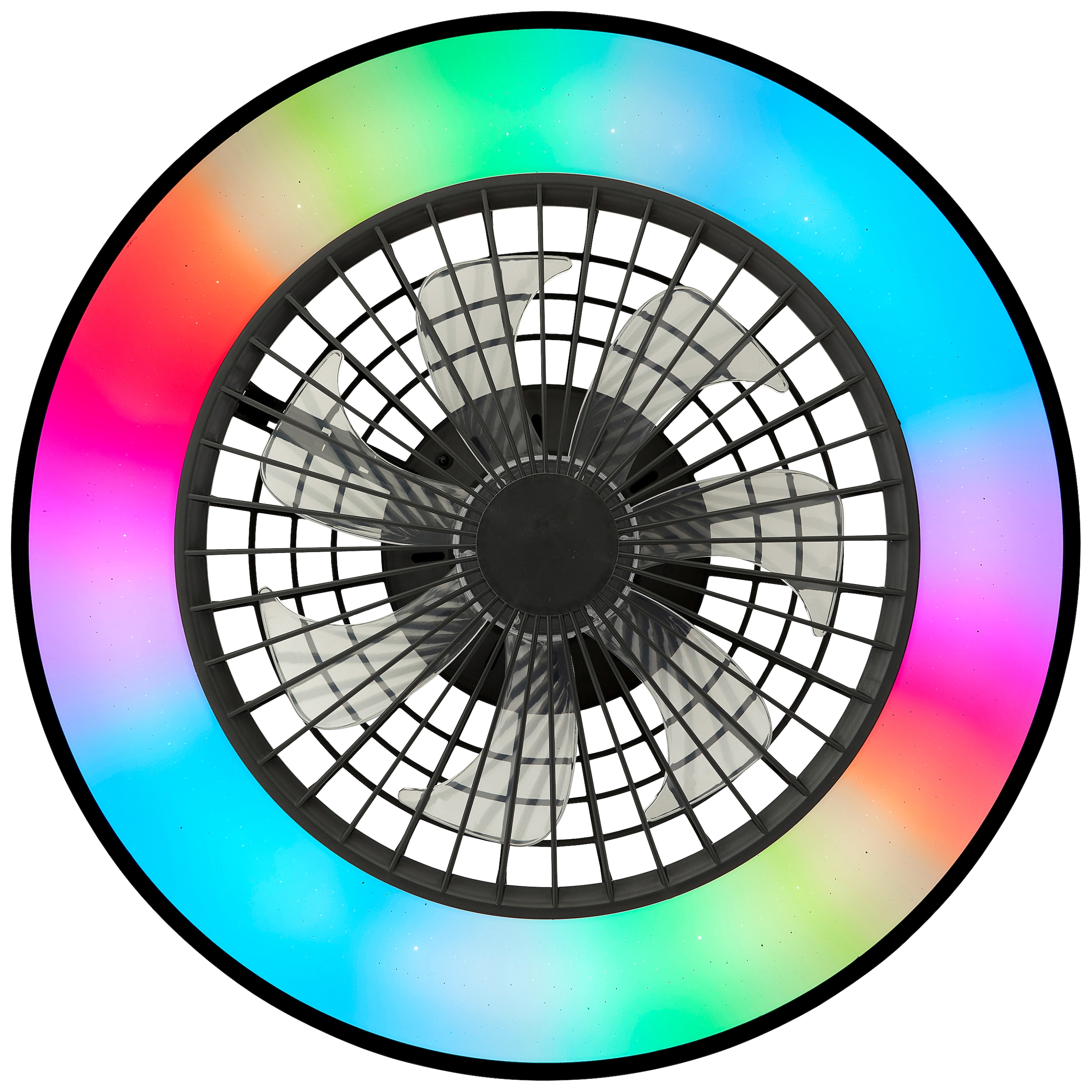 Brilliant LED Deckenleuchte »Mazzaro Deckenventilator« 1 Stk. warmweiß - kaltweiß Deckenlampe, Ventilator, 48,5 cm, digitales RGB, CCT, dimmbar