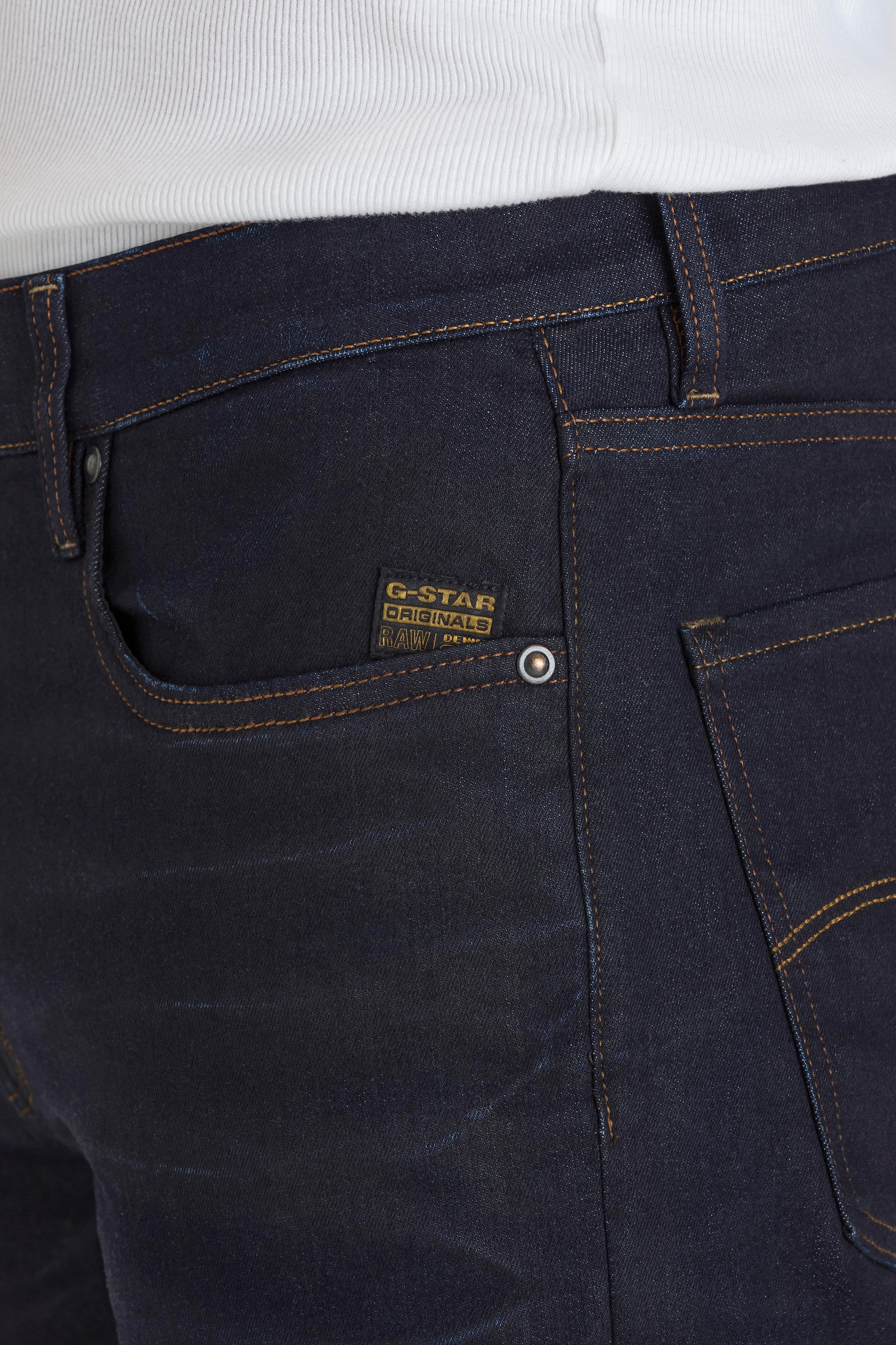 G-STAR Straight-Jeans »Mosa Straight«, mit hellen Nähten