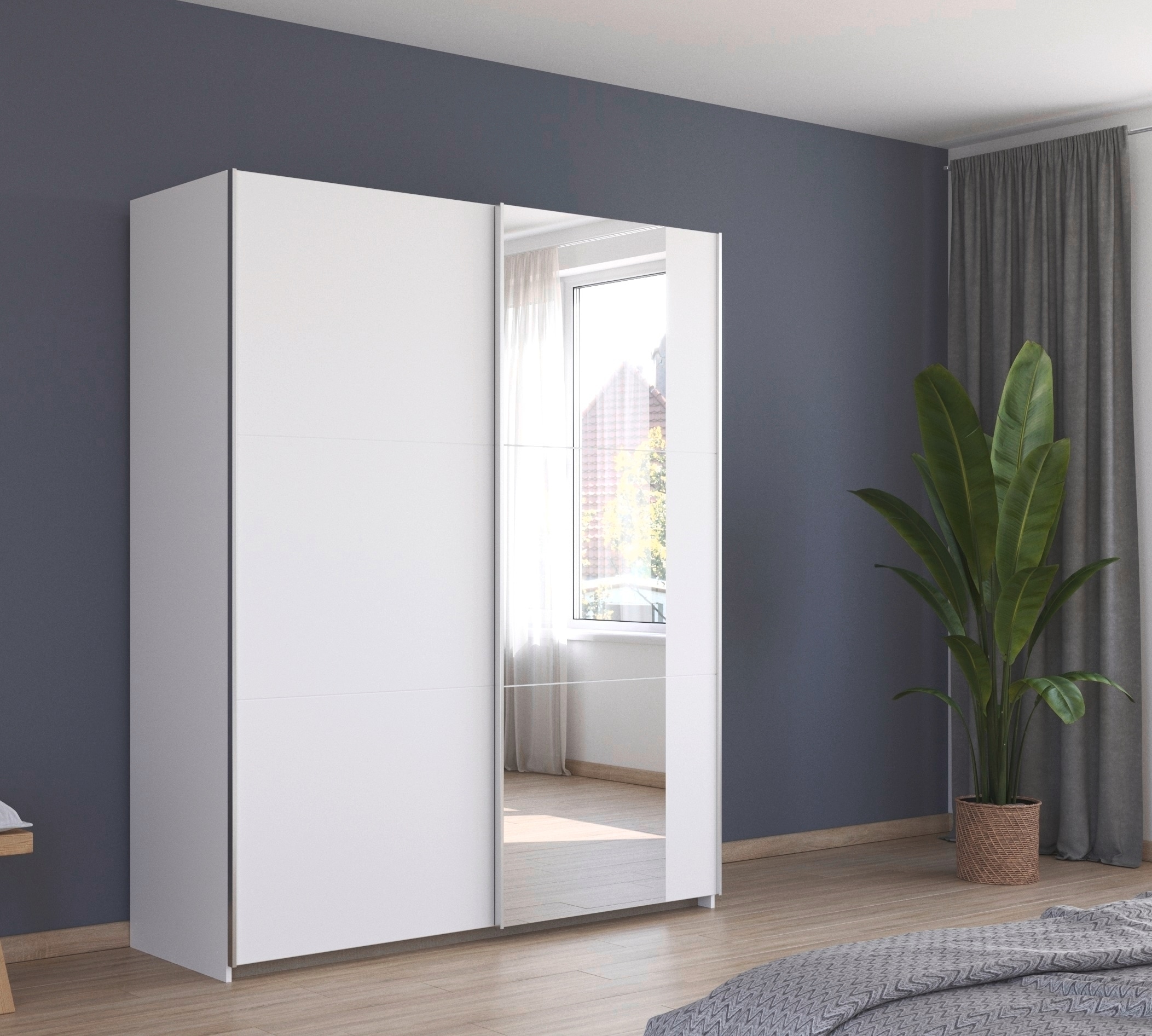 rauch Schwebetürenschrank »Kleiderschrank Garderobe TOPSELLER AURELIO mit 3 Ausstattungsvarianten« 3 verschiedene Ausstattungsvarianten Griffe aus Metall MADE IN GERMANY