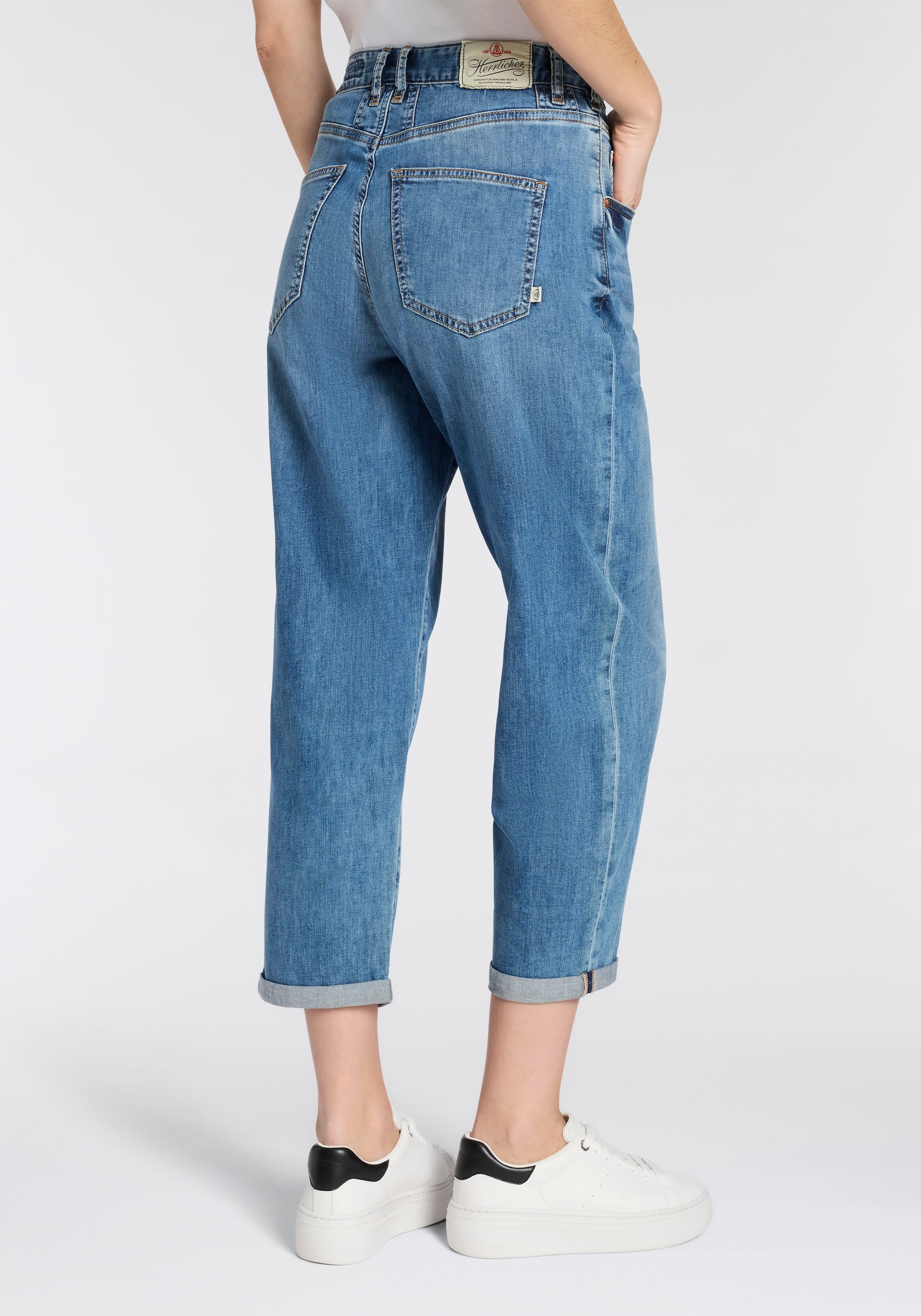 Herrlicher Straight-Jeans »Brooke Denim Light« krempelbar